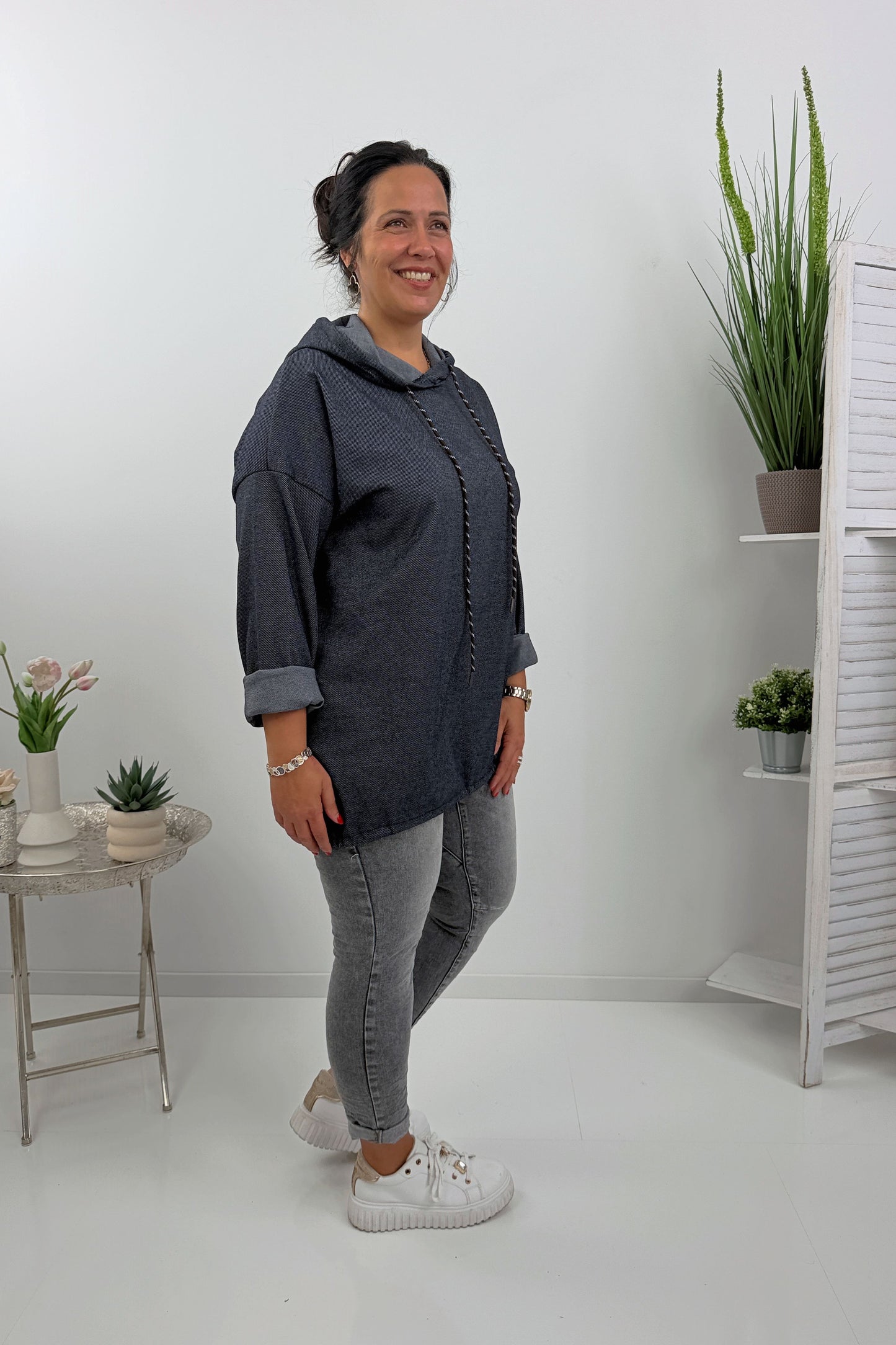 Lässiges Sweatshirt in Marine (42-46)