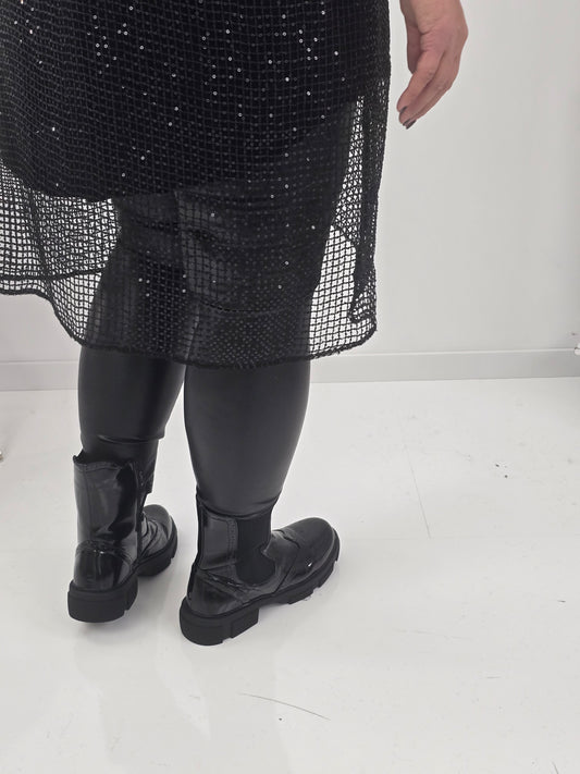 Leggings in klassischem Schwarz (42,44,46)