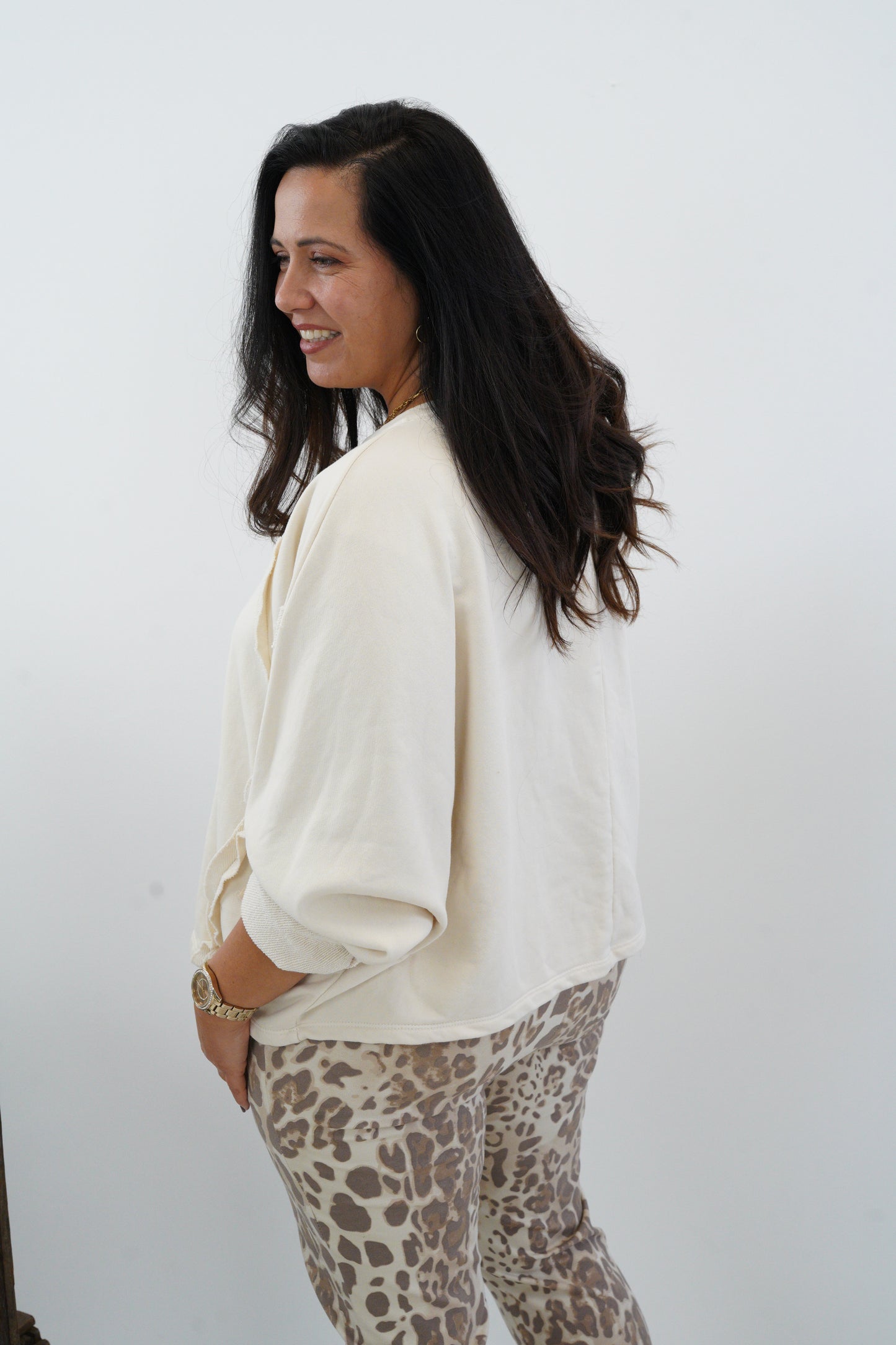 Sweatshirt in Vanille (40-46)