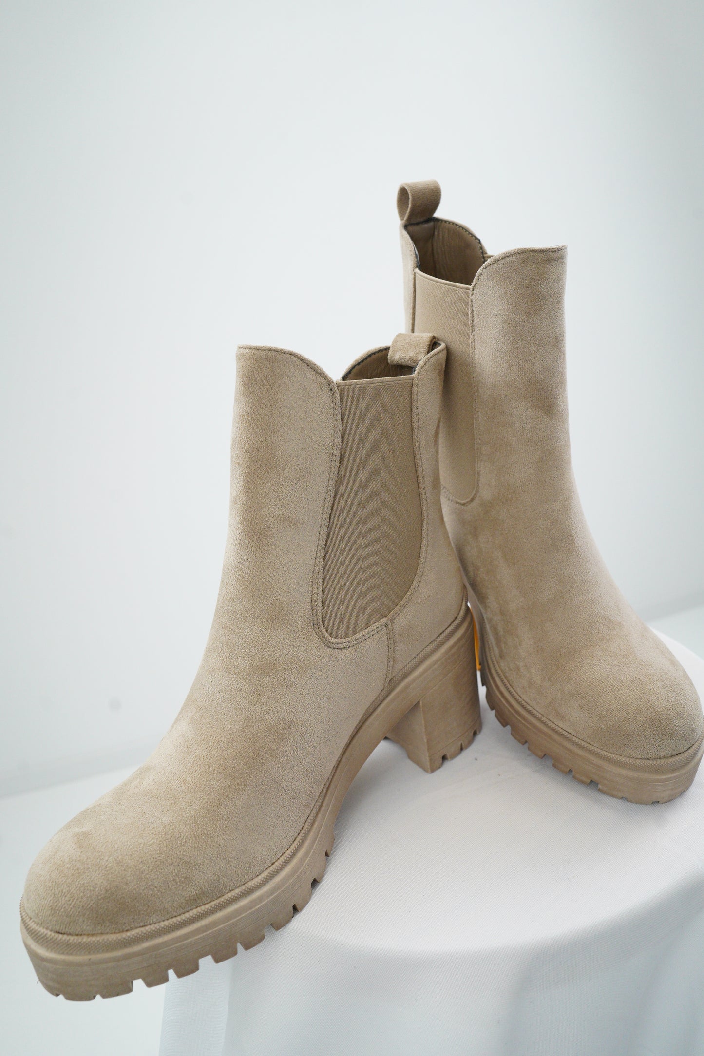 Schuh Booty in Beige (Gr.36-40)