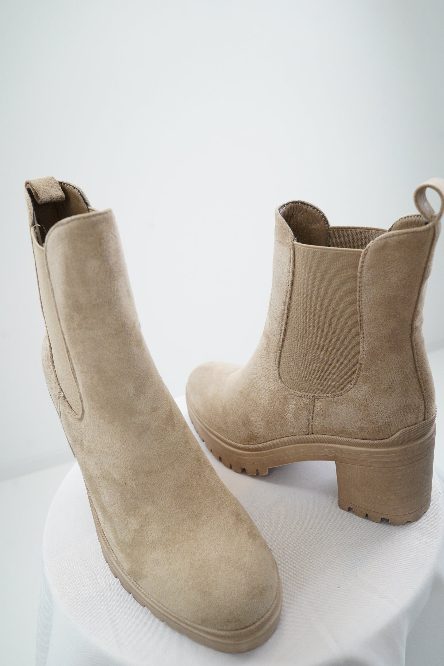 Schuh Booty in Beige (Gr.36-40)