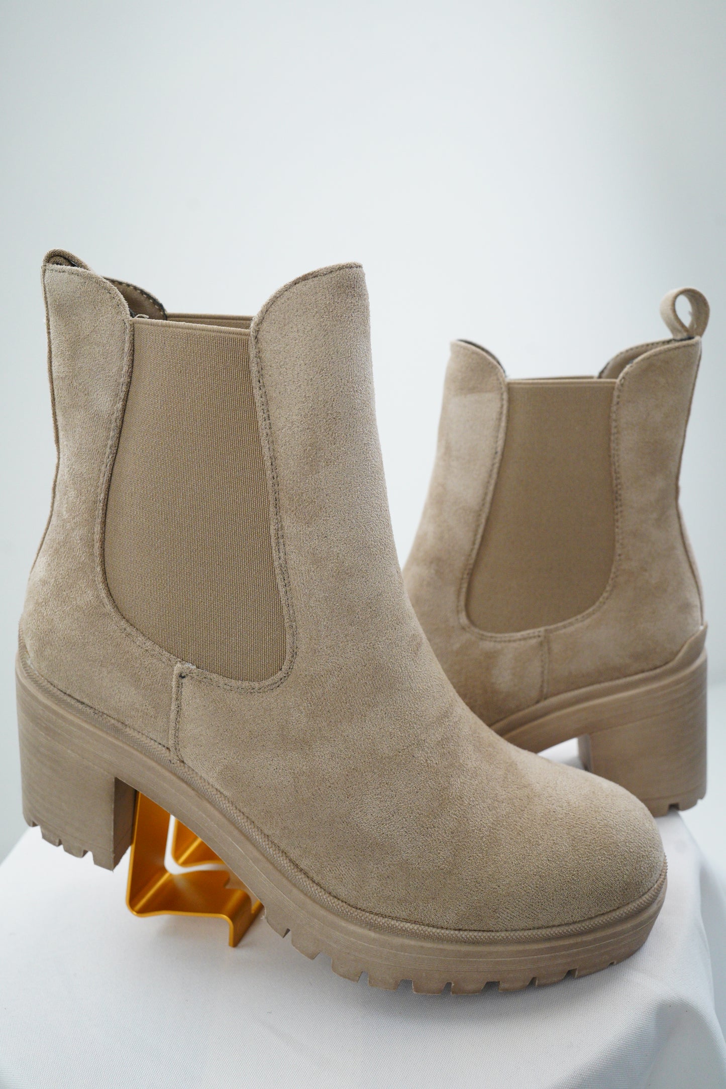 Schuh Booty in Beige (Gr.36-40)