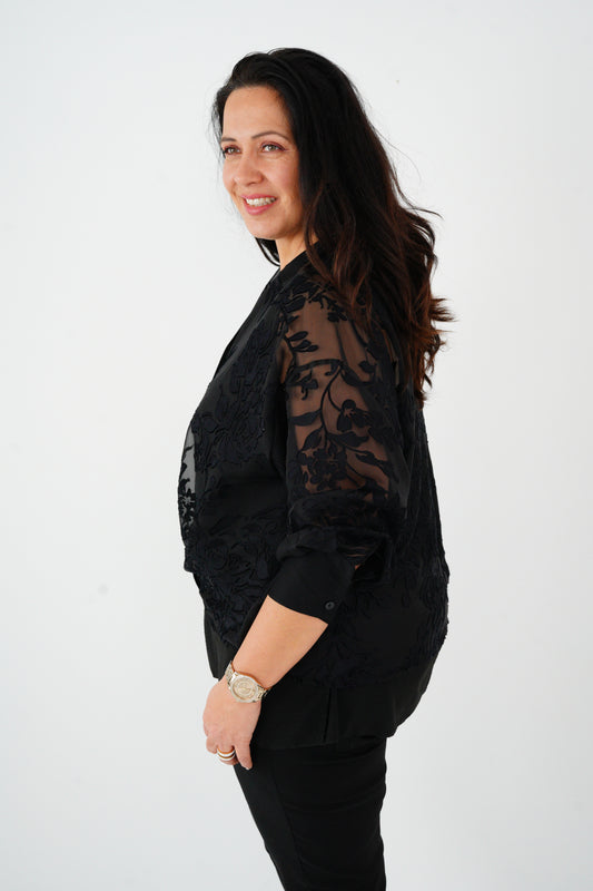 Bluse in Schwarz (40-44)