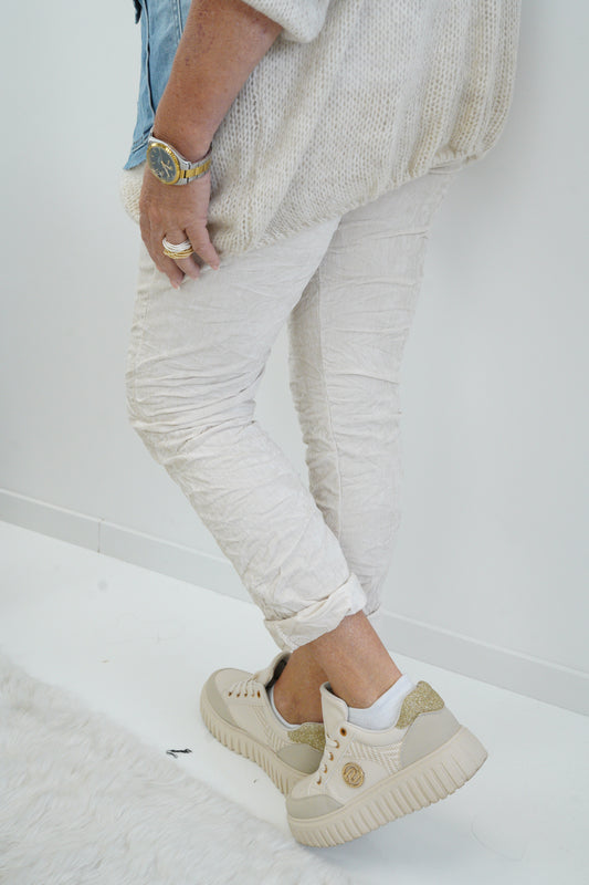 Joggpant in Ecru (38-42+)