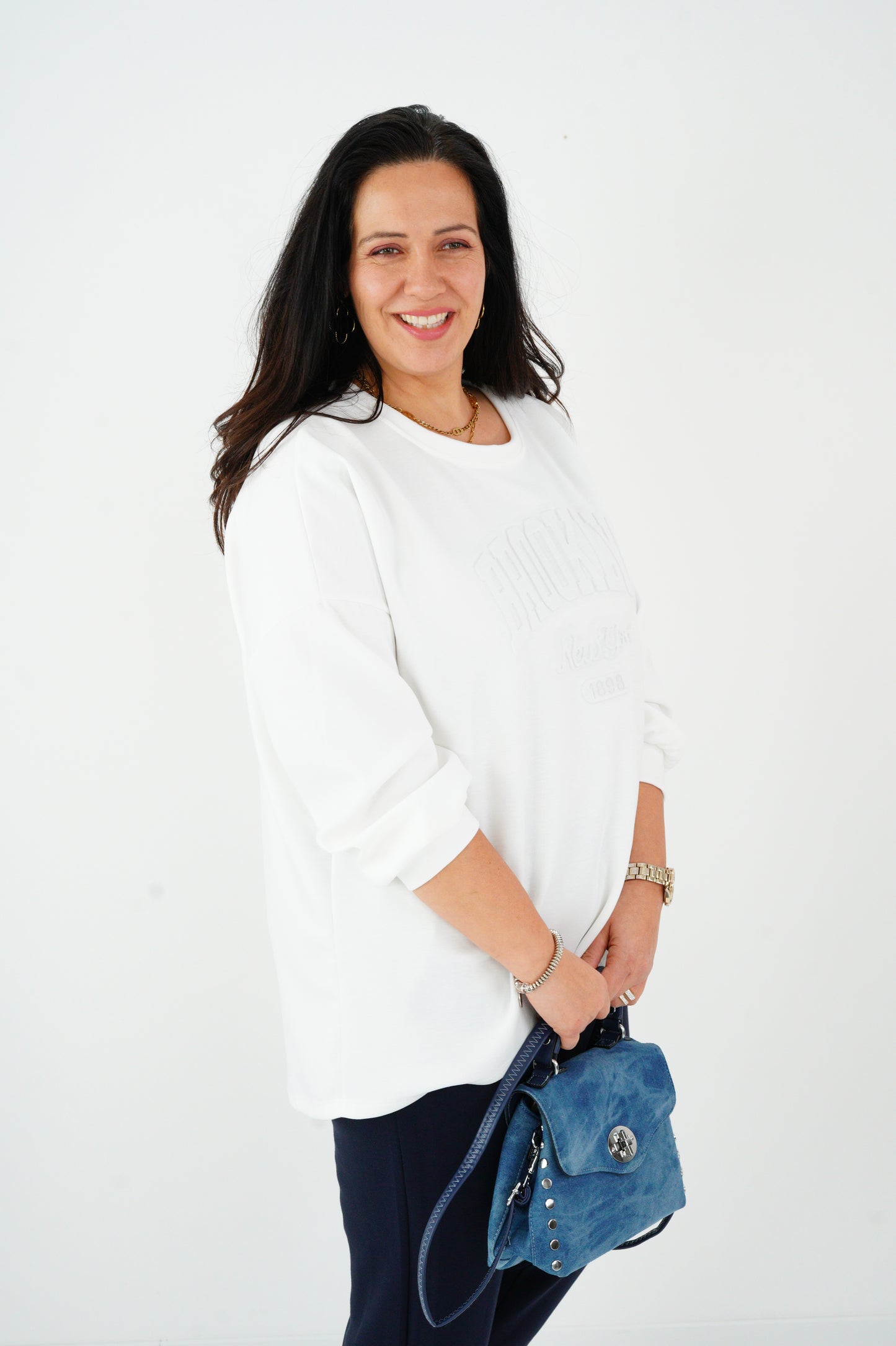 Sweatshirt in Off-White (42-46)