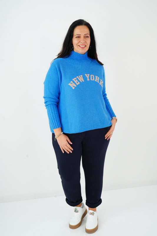 Pullover in Ocean-Blue (38-44)