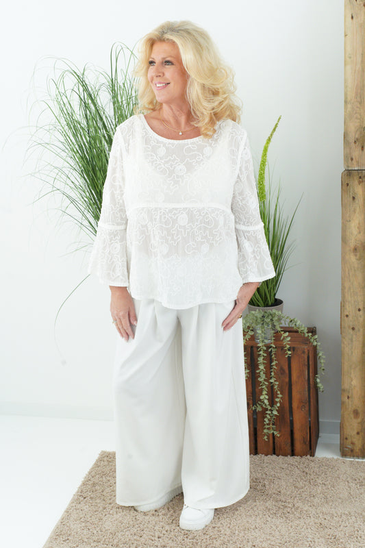 Bluse in Off-White (38-42)
