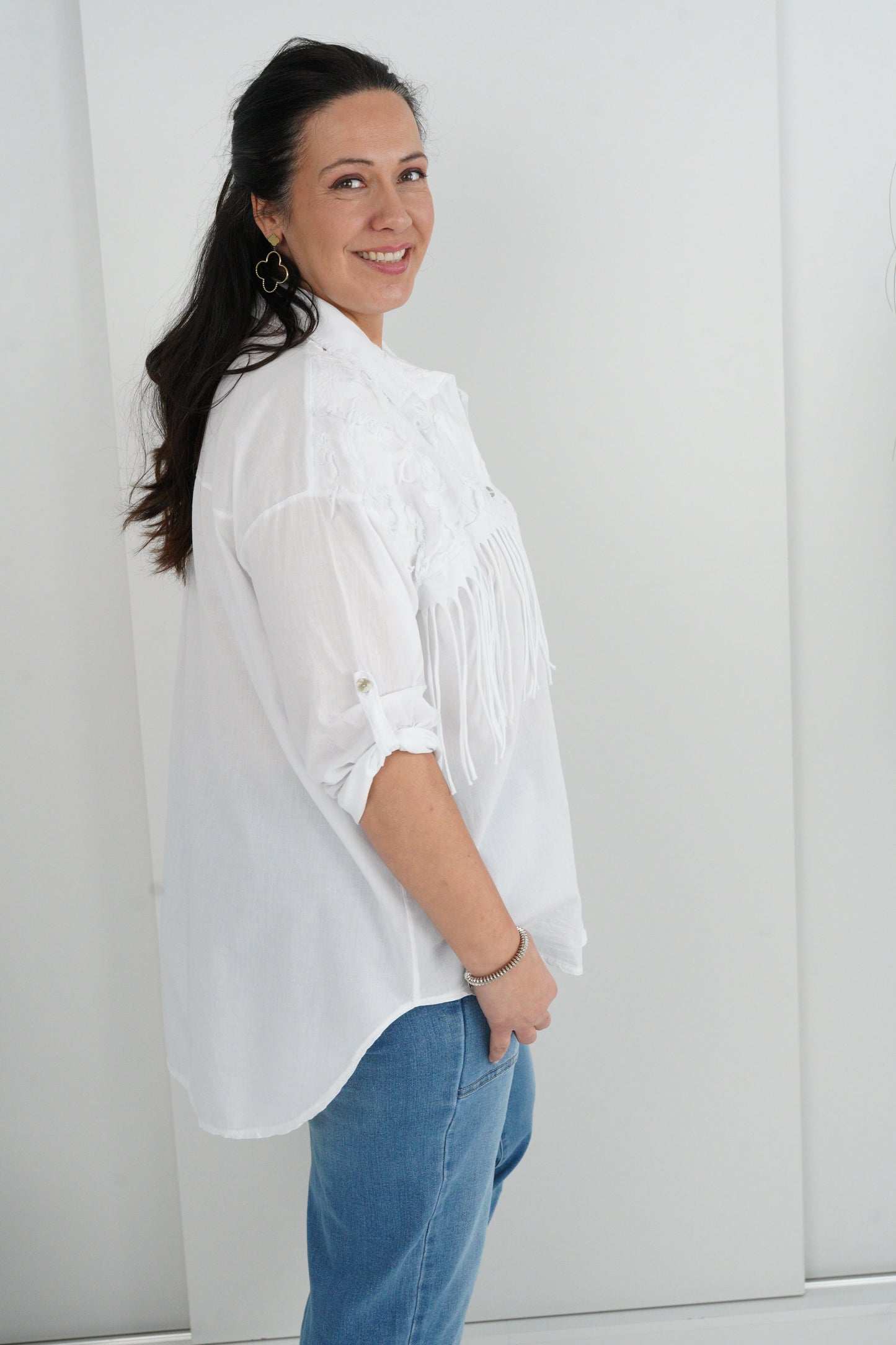 Bluse in Weiß (42-46)