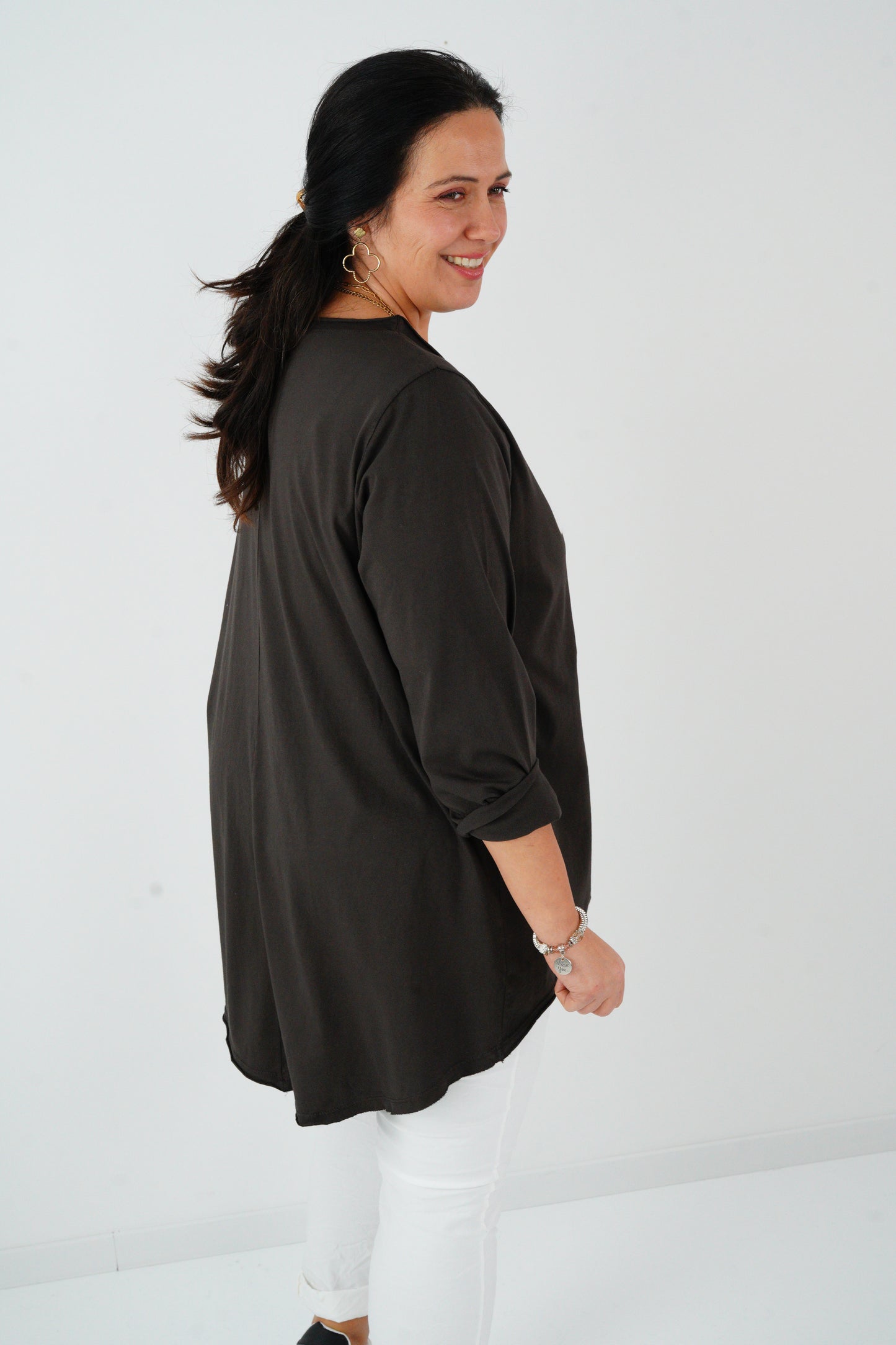 Shirt in Schoko (40-44+)