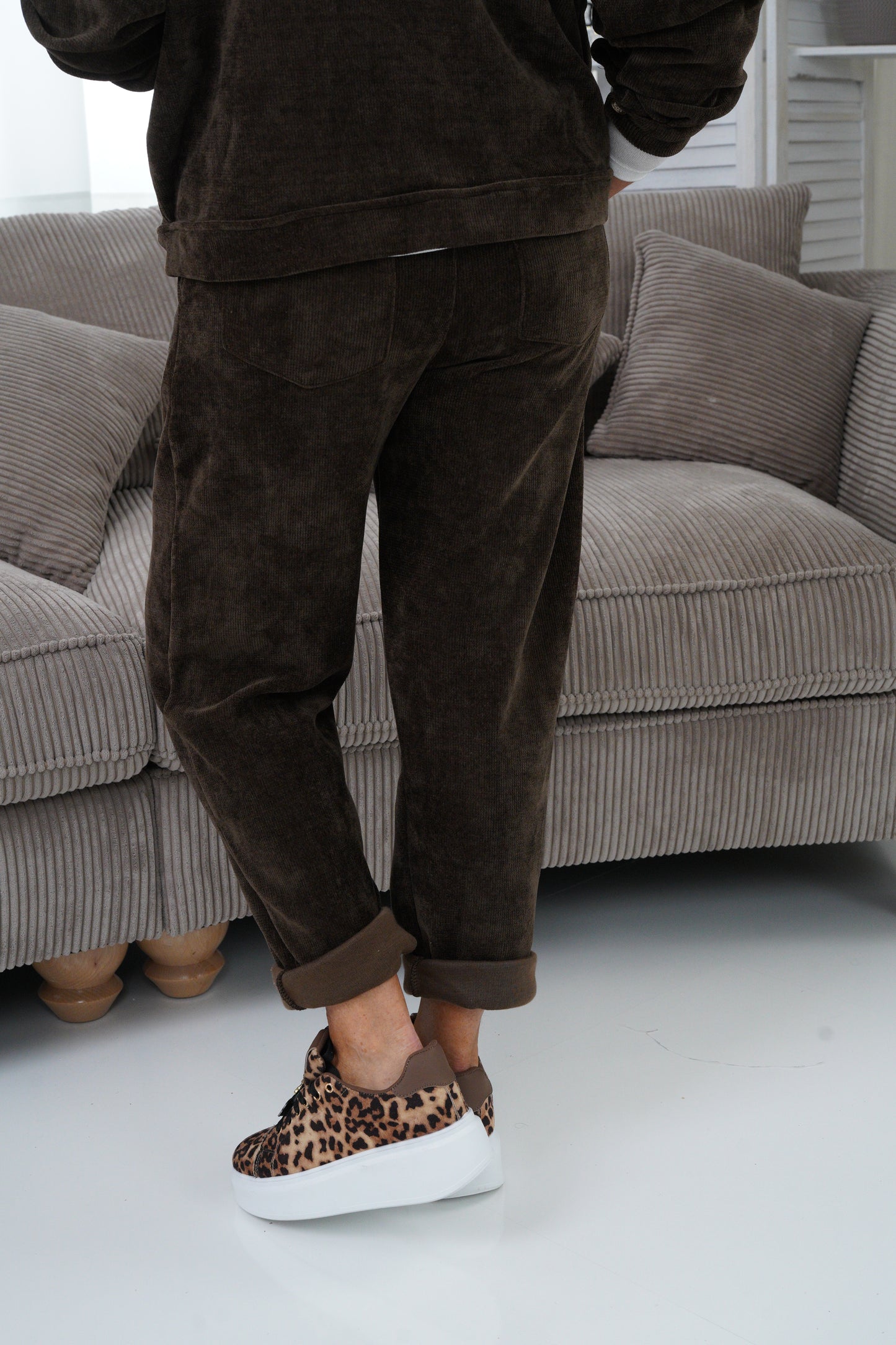Joggpant in Schoko (38-42)