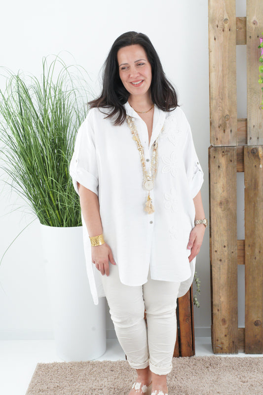 Bluse in Weiß (42-46)