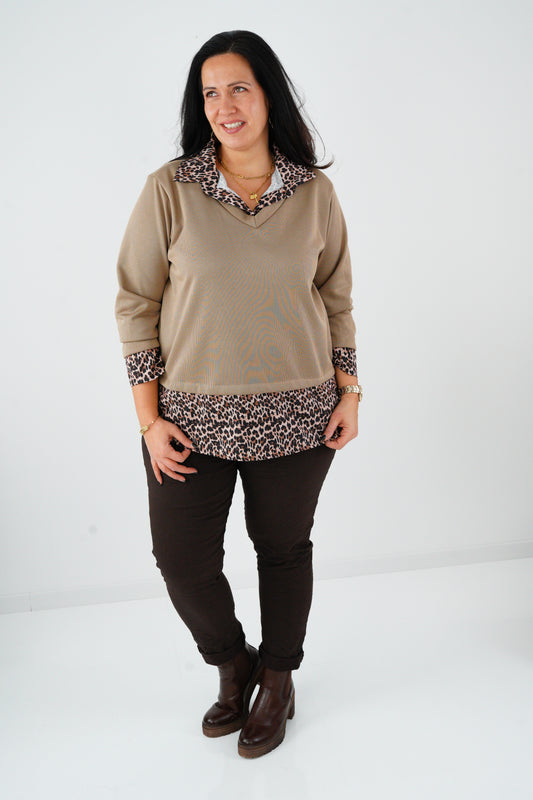 Sweatshirt in Cappuccino (40-44)