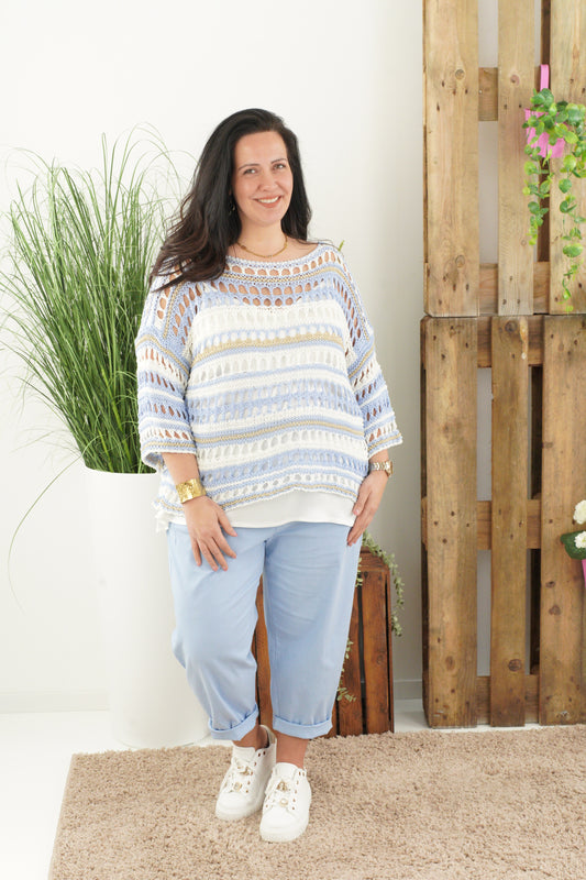 Pullover in Hellblau (40-44)