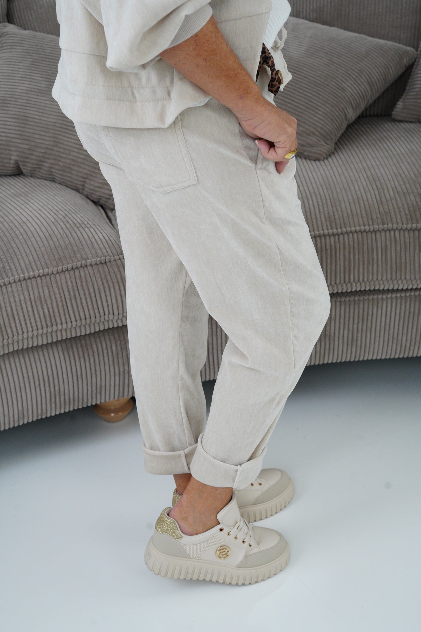 Joggpant in Beige (40-44)