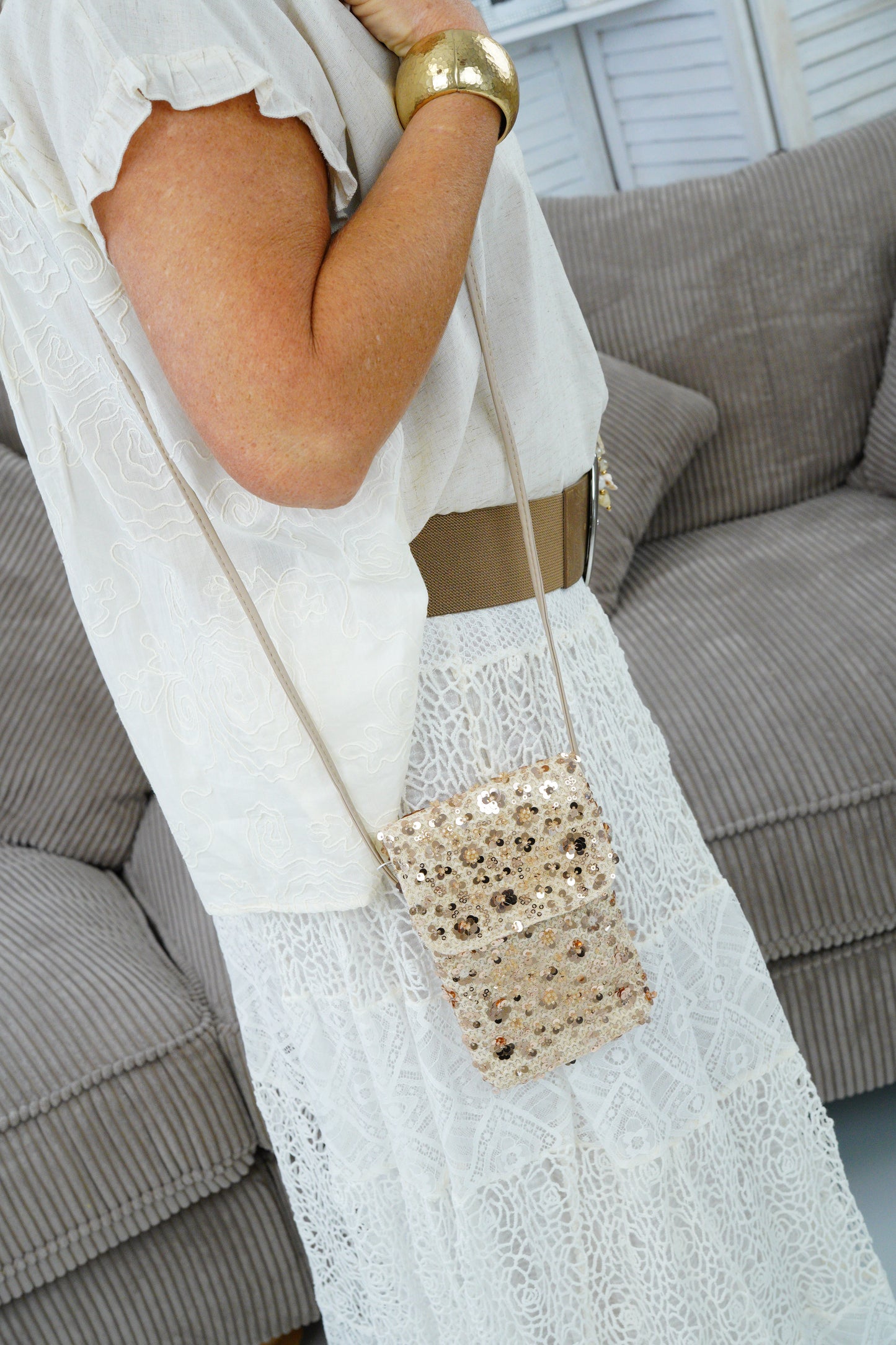 Tasche in beige