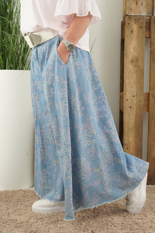 Palazzo Jeans in Light Blue (36-40)