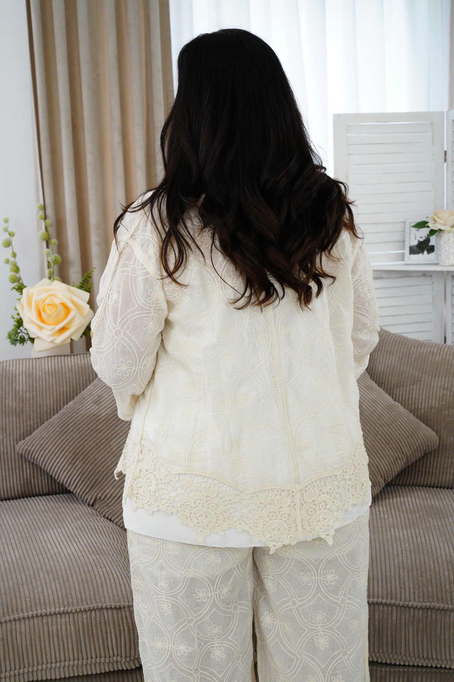 Bluse in beige (38-42+)