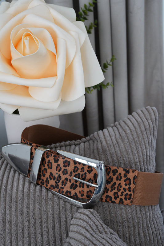 Gürtel in Leo-Camel (85cm)