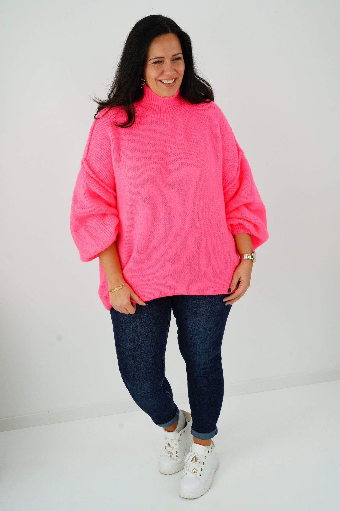 Pullover in Neonpink (42-46+)