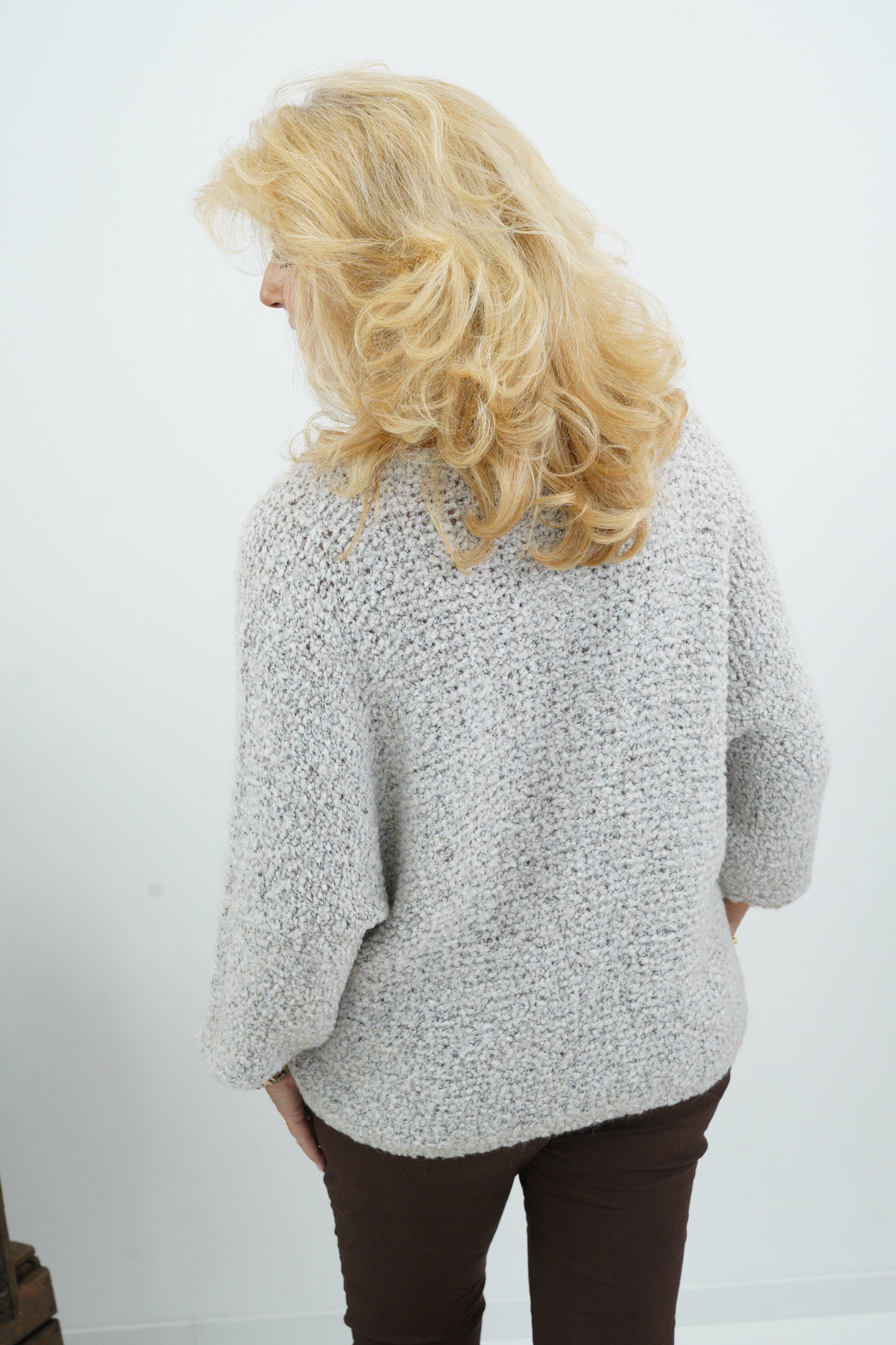 Pullover in Grau-Beige (38-44)