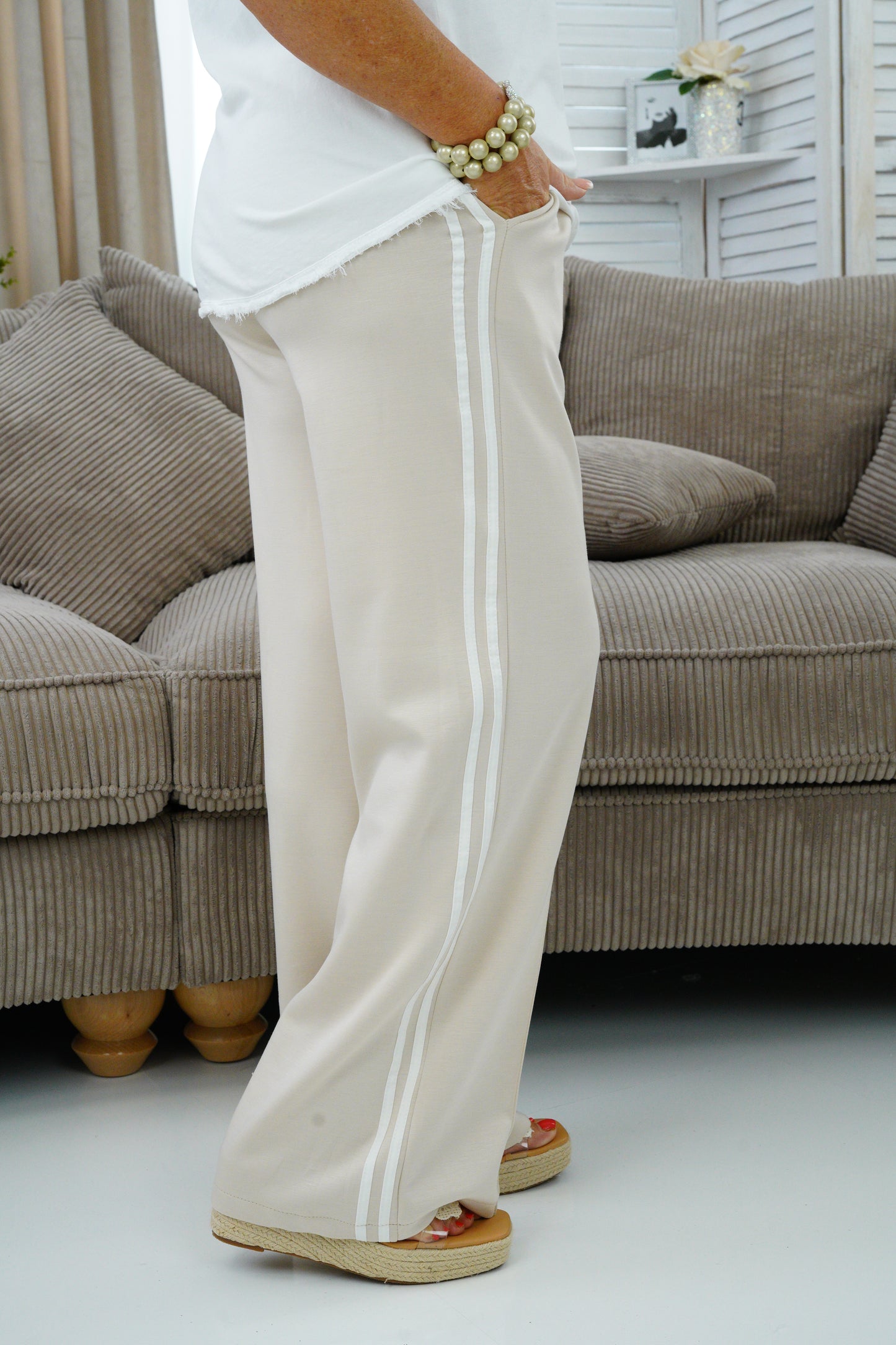 Joggpant in beige (38-42)