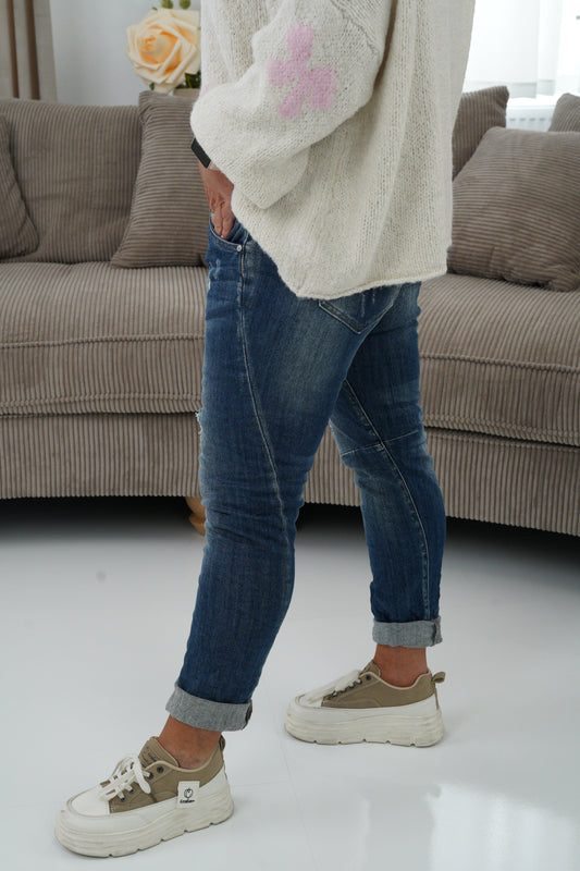 Jeans in Blue-Stone-Wash (S,M,L,XL)