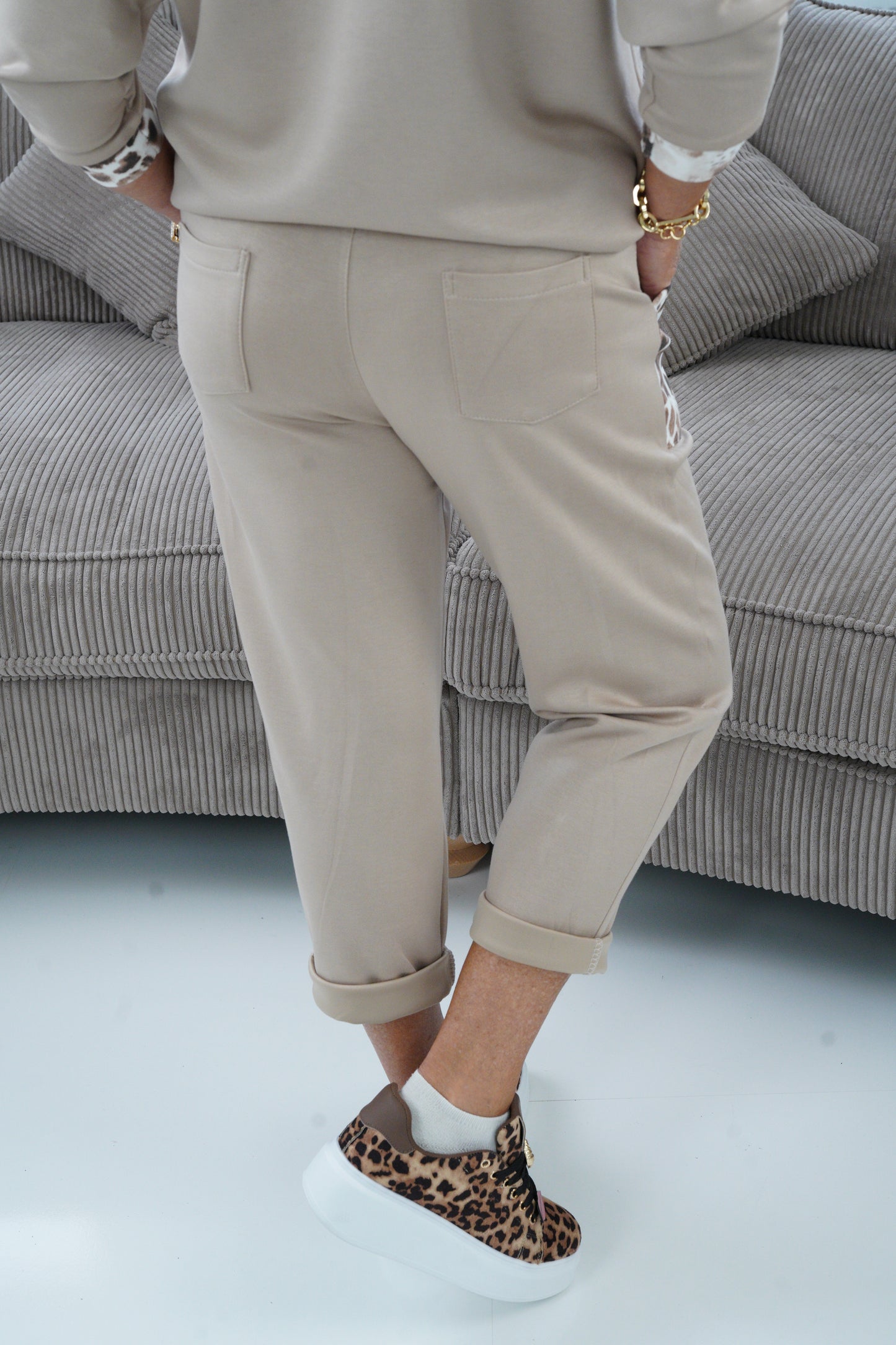 Joggpant in Taupe (38-42)