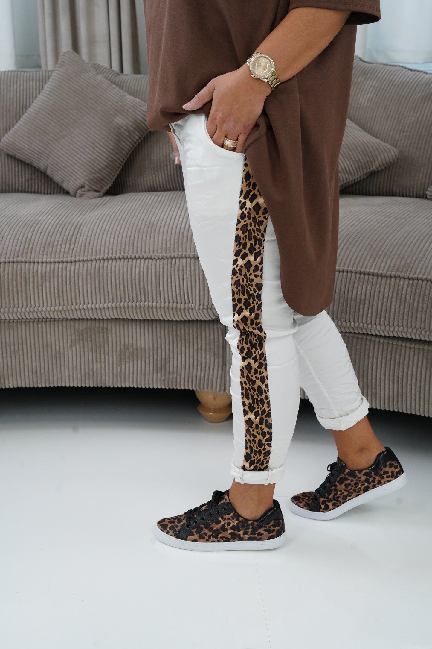 Joggpant in Weiß (38-42+)