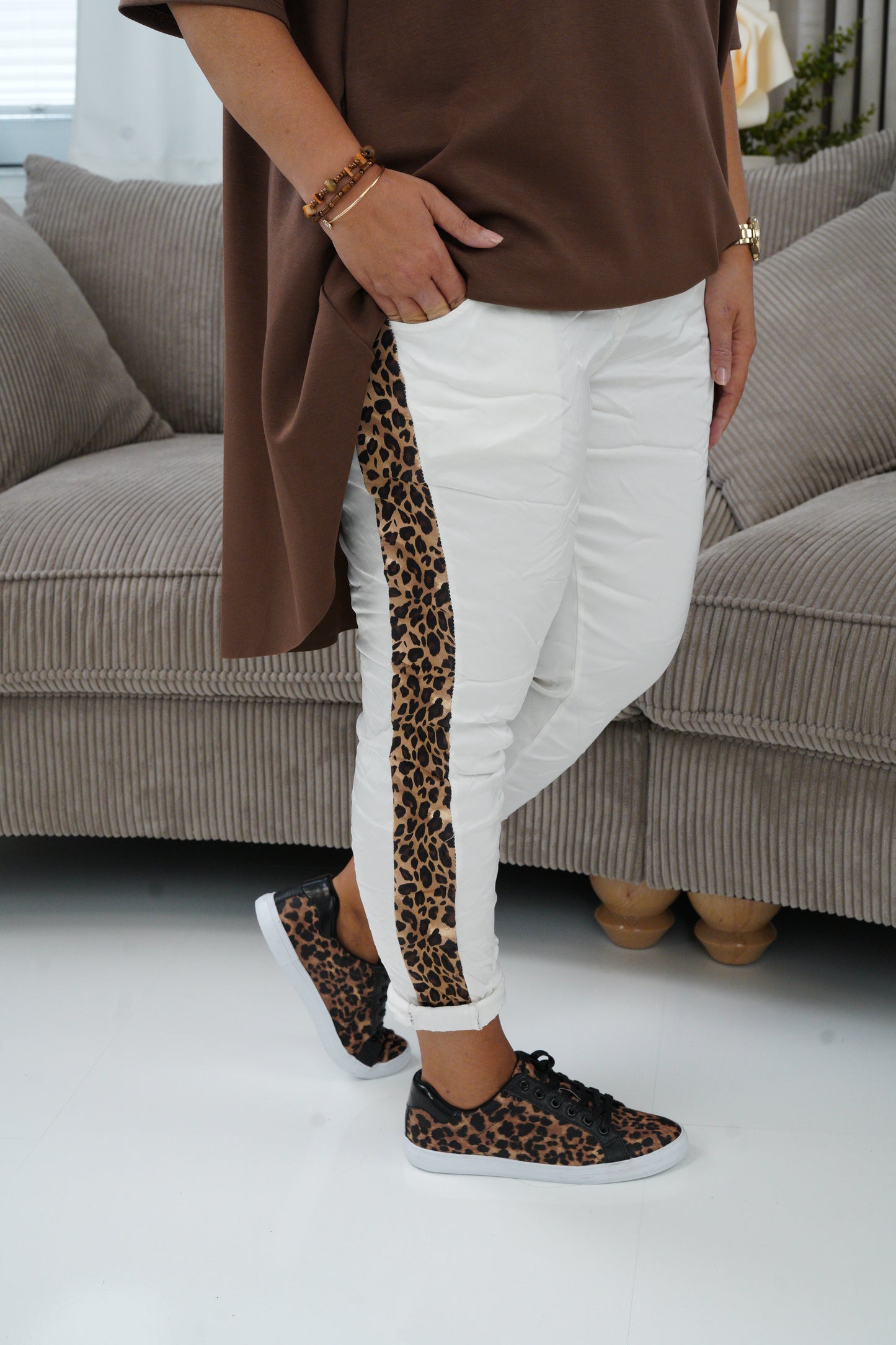 Joggpant in Weiß (38-42+)