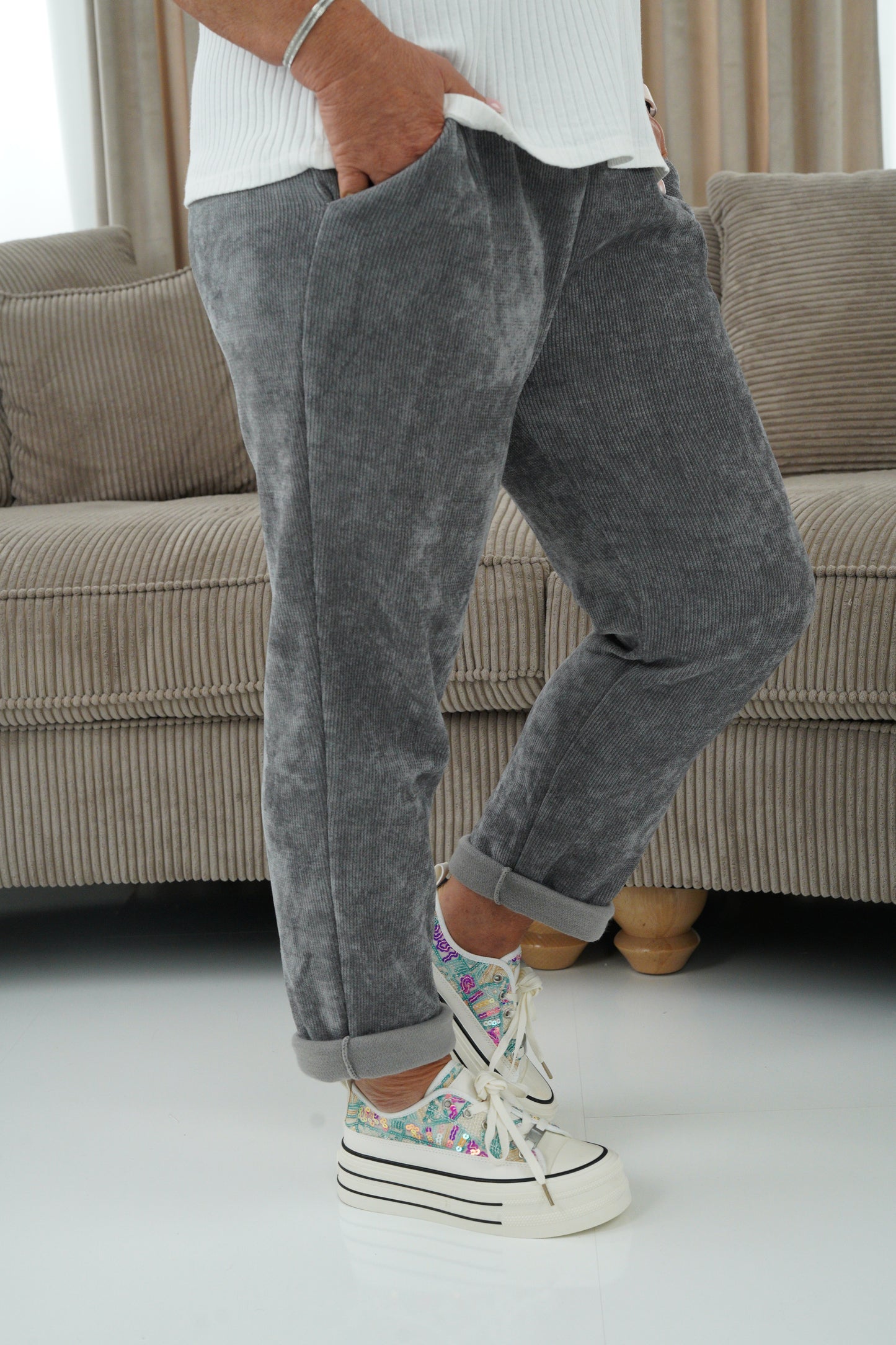Joggpant in Grau (38-42)