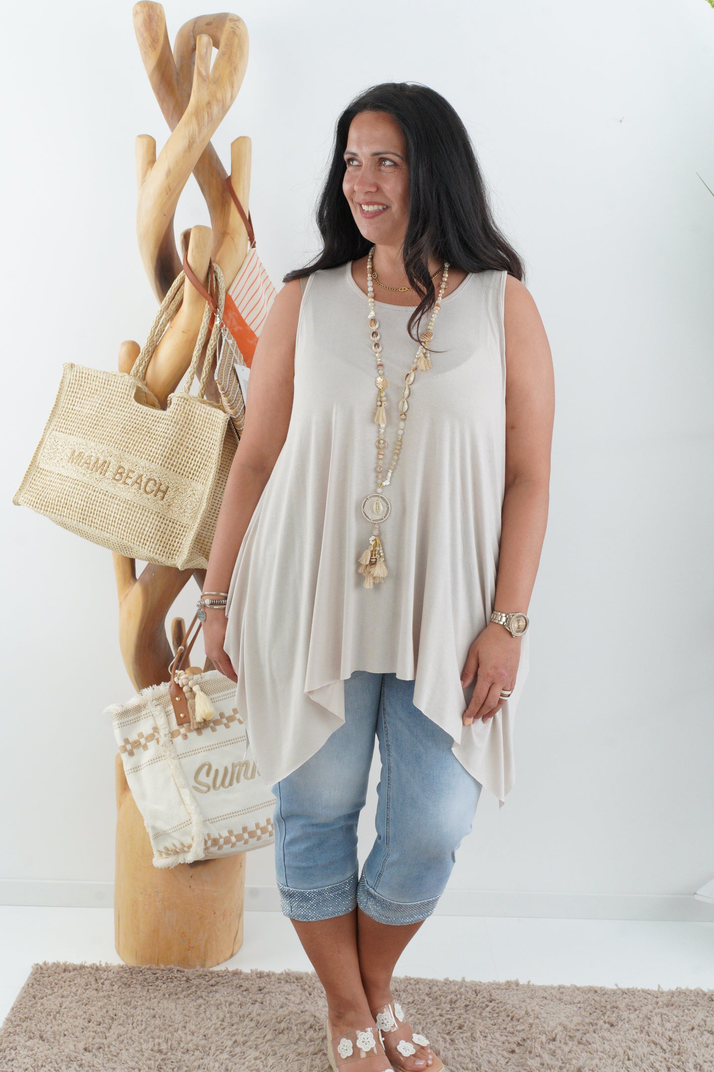 Jeans-Capri in Light-Blue (38,40,42,44,46,48)