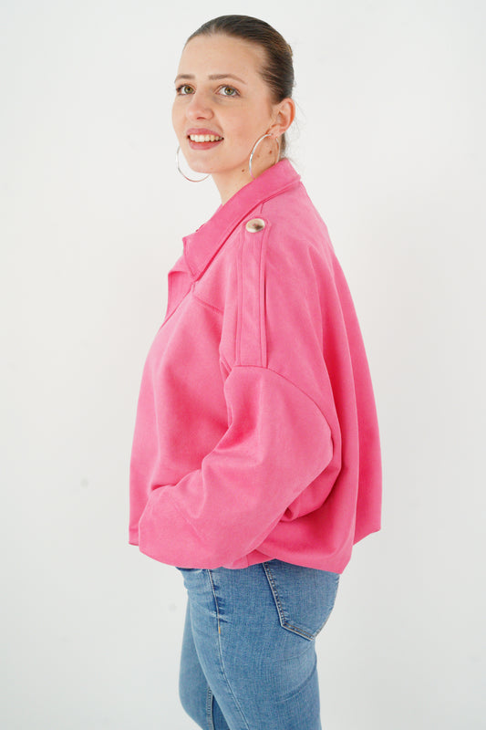 Jacke in Himbeere (38-44)