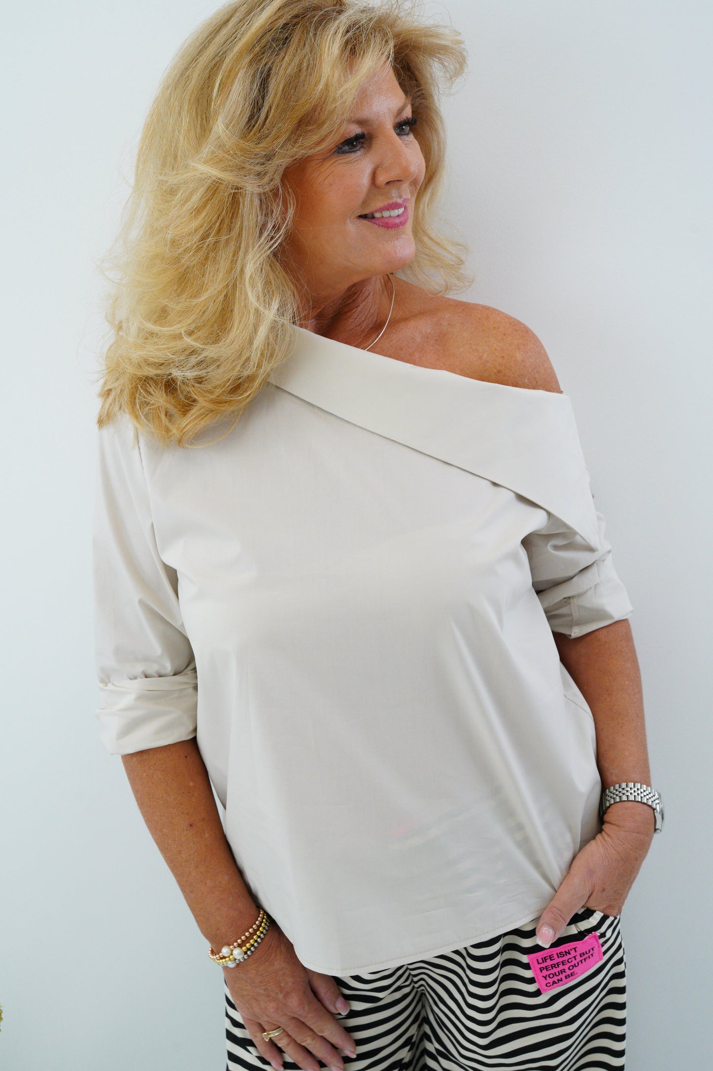 Bluse in Beige (36-42)
