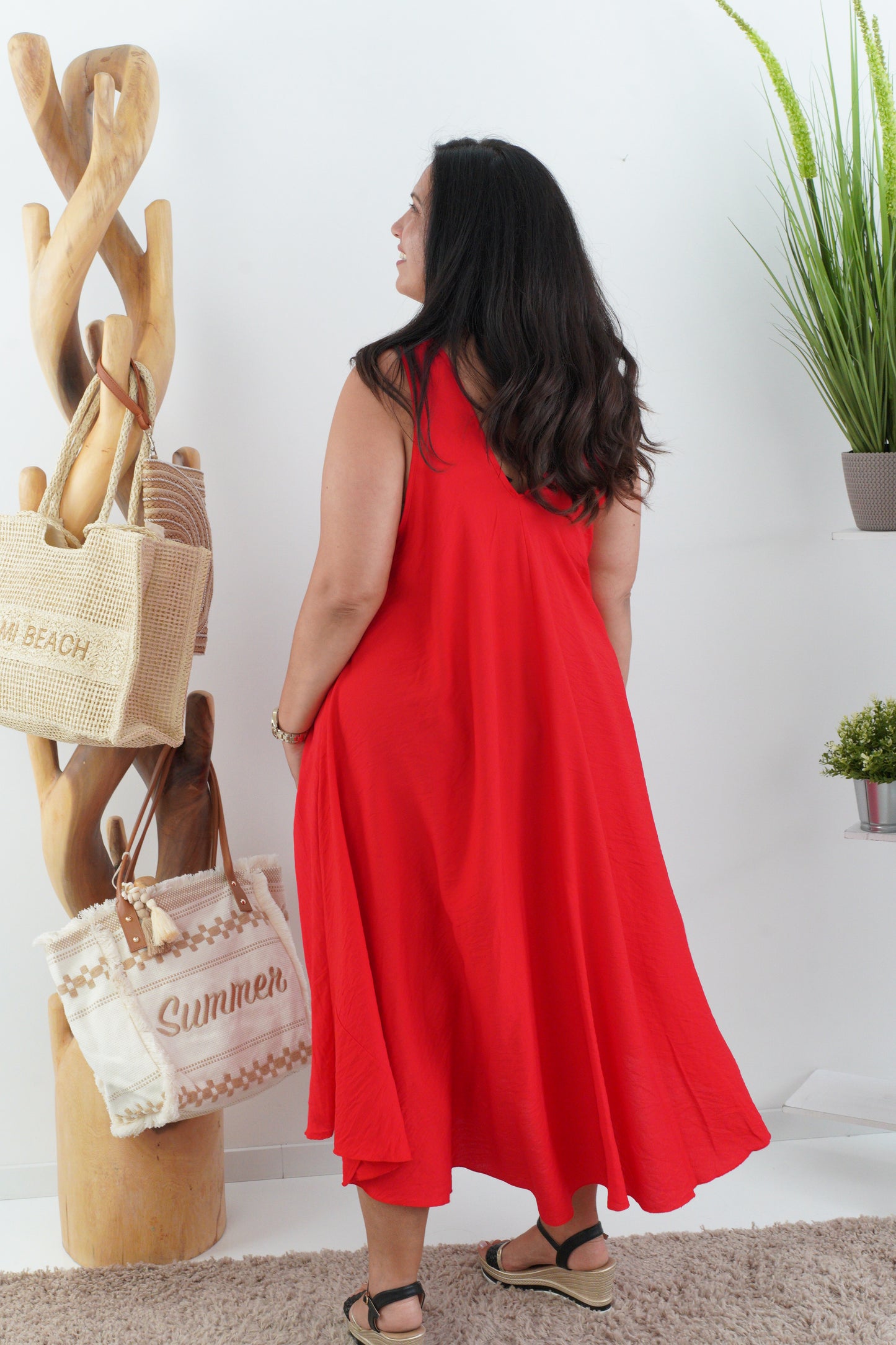 Kleid in Rot (40-44)