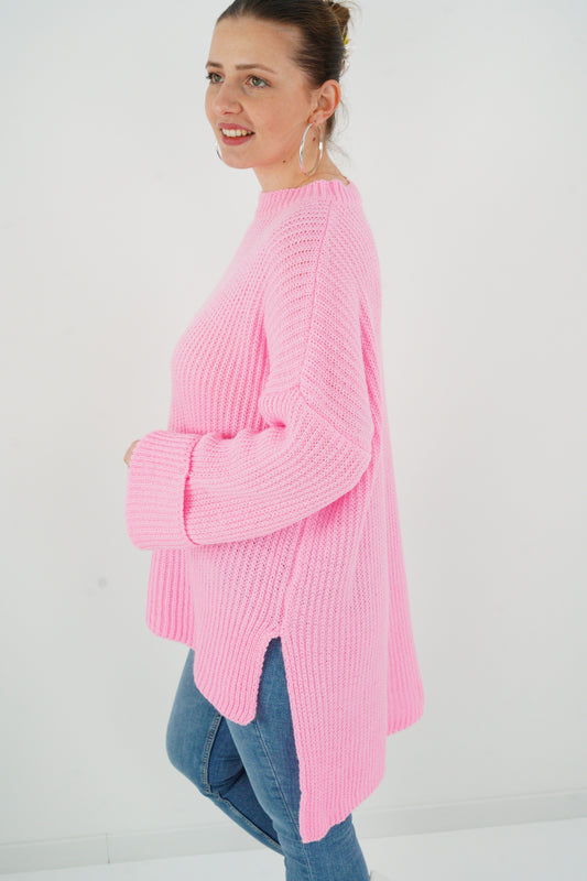 Strickpullover in Candyrosa (38-42)