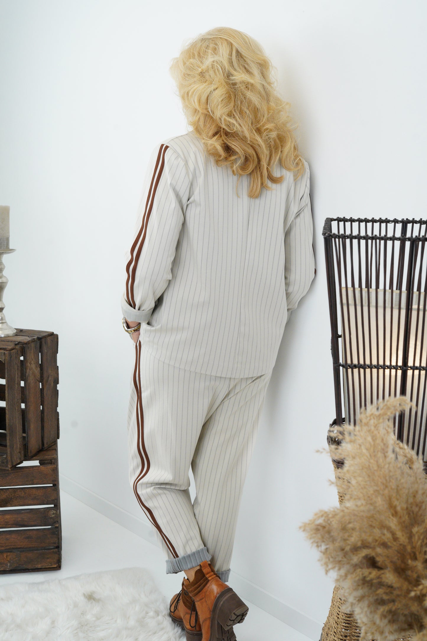 Baggy Hose in Stein (38-42)