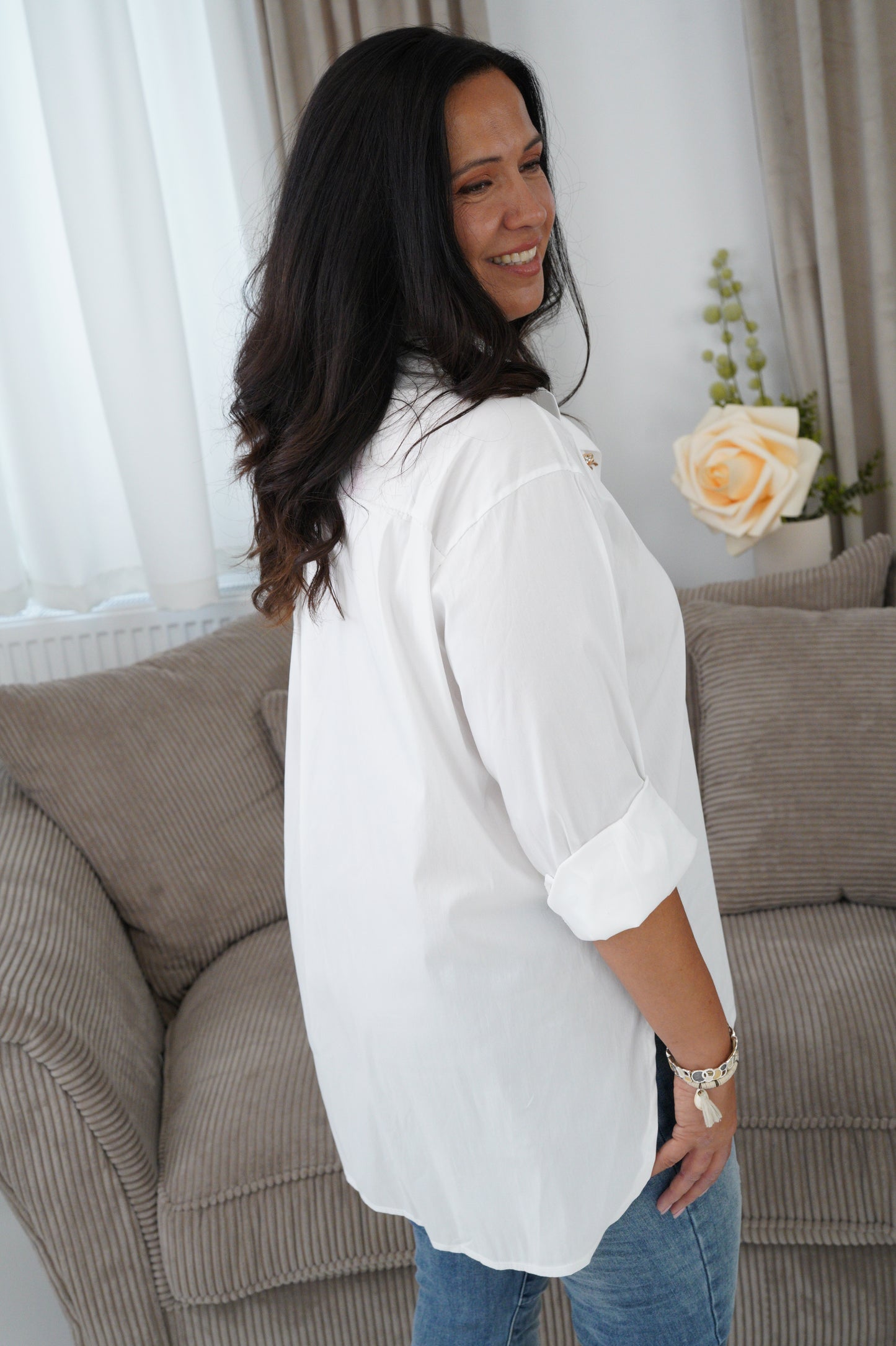 Bluse in Weiß (40-44)