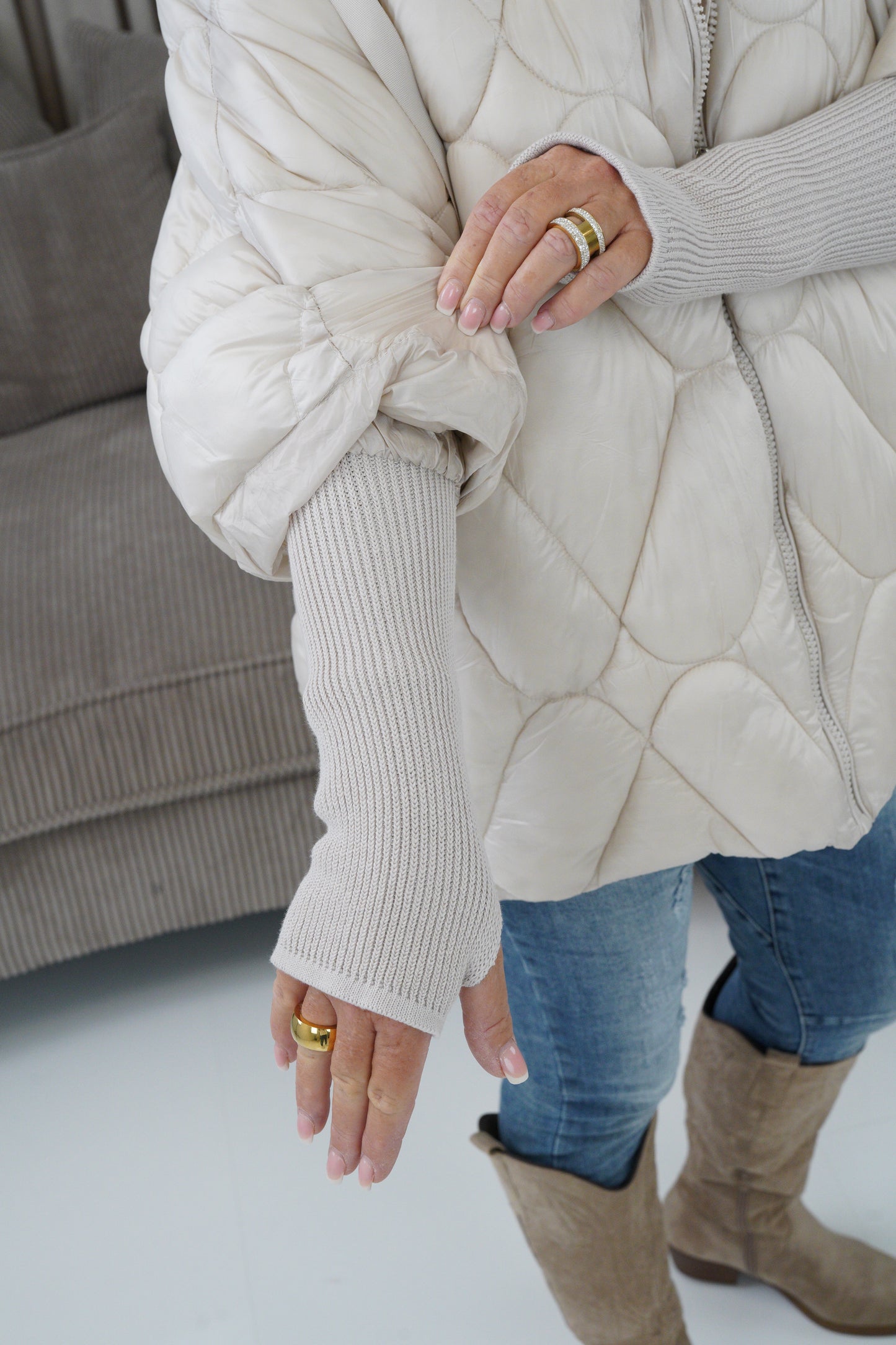 Jacke in Beige (40-44)