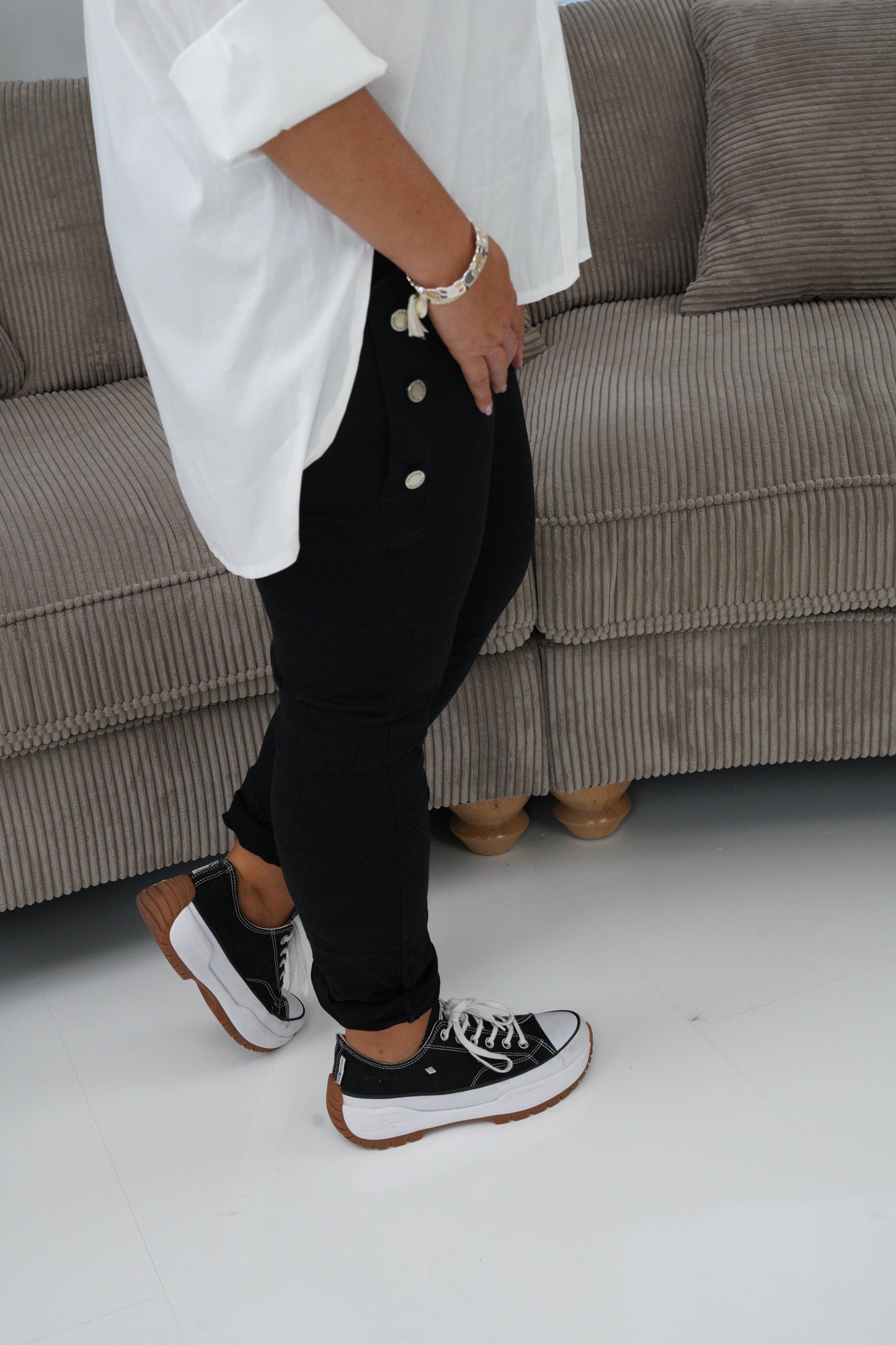 Joggpant in Schwarz (40-44+)