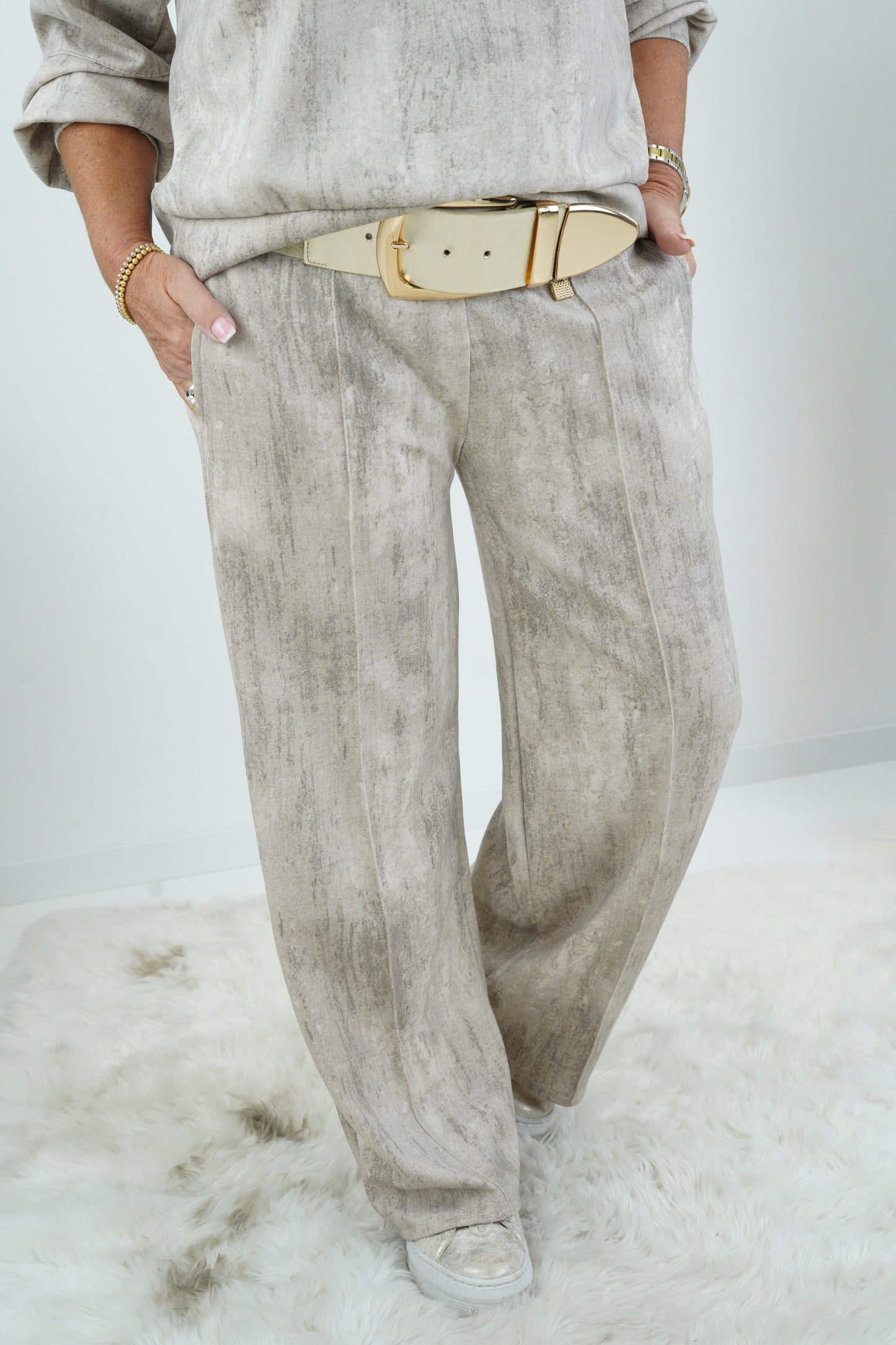 Anzug in Stein-Beige (38-42)