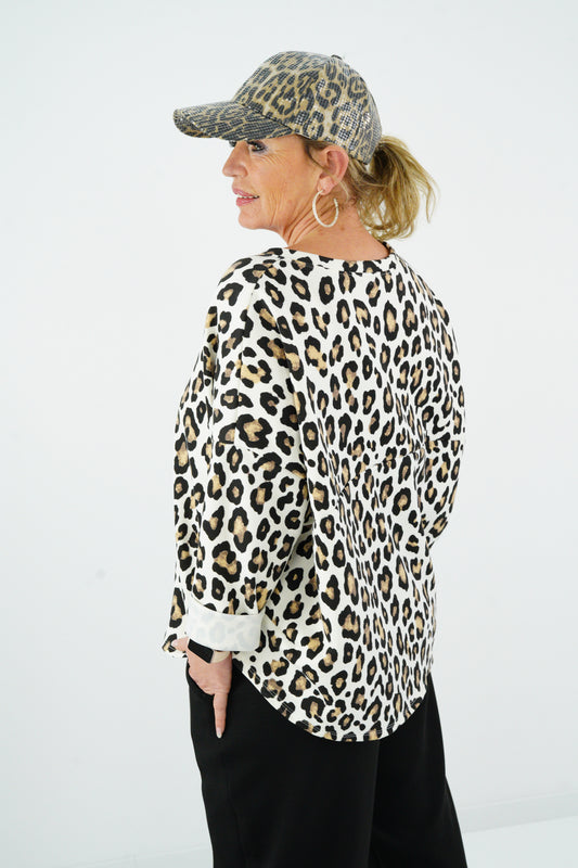 Shirt in Ecru-Leo (38-44)