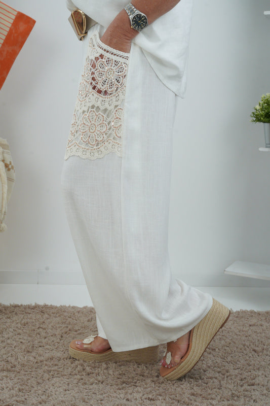 Hose in Ecru (38-42)