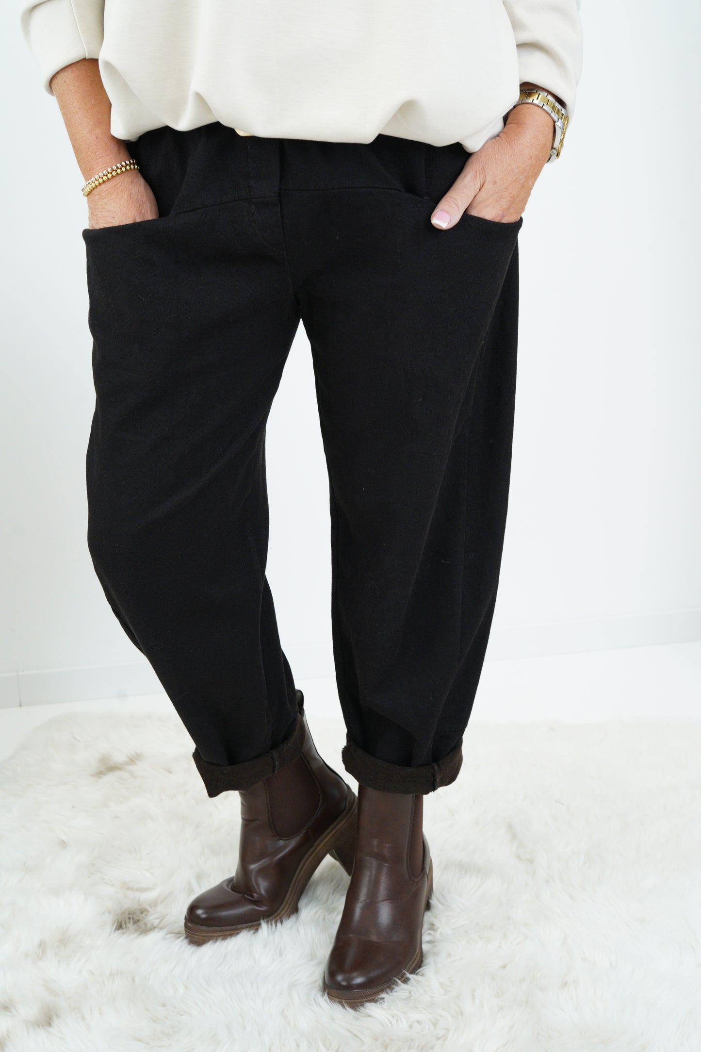 Joggpant in Schwarz (38-42+)