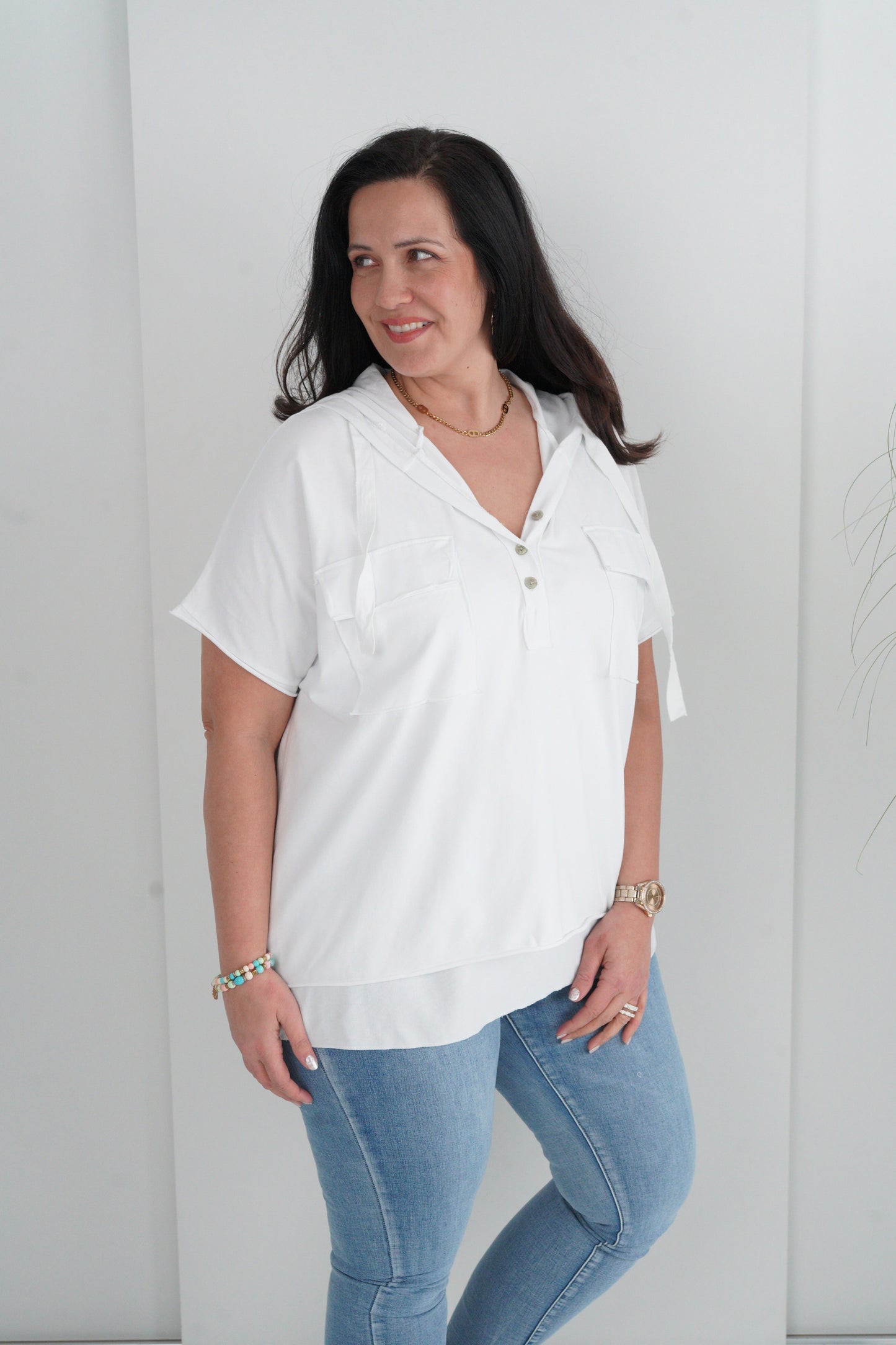 T-Shirt in Weiß (40-44)