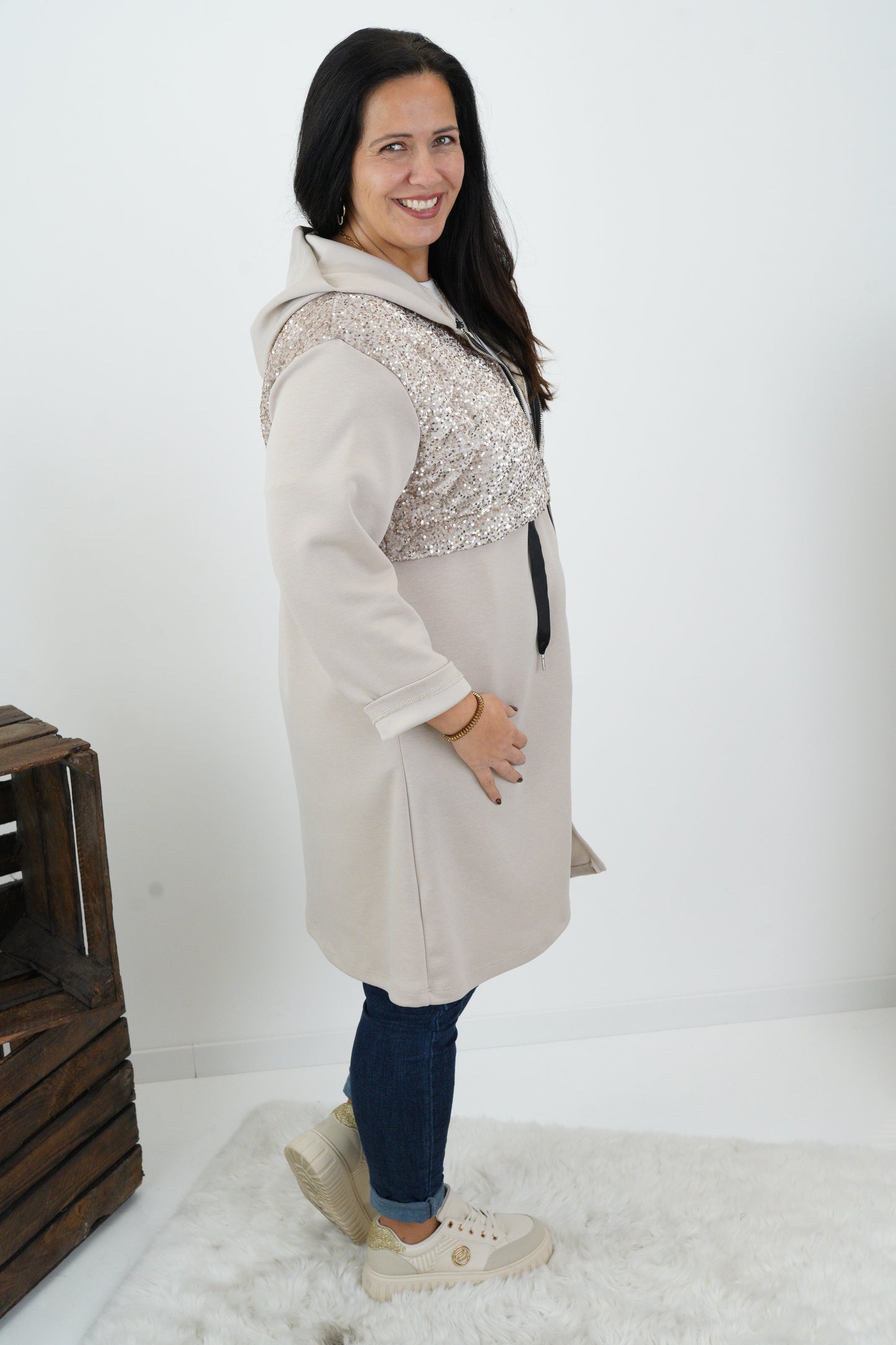 Jacke in Beige (40-44)