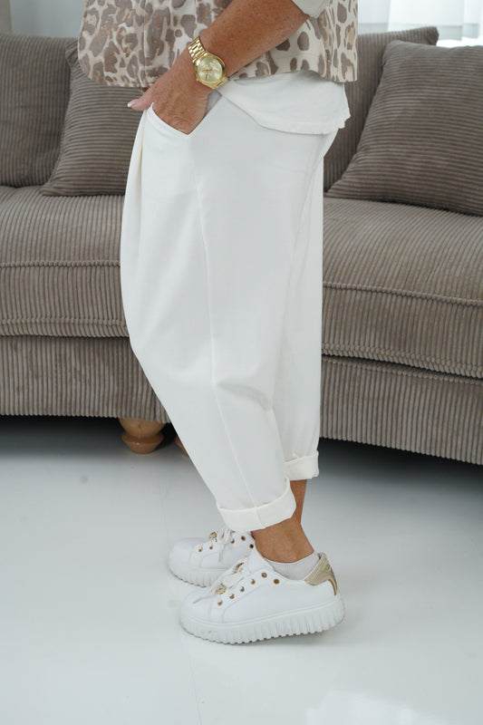 Joggpant in Off-White (38-42+)