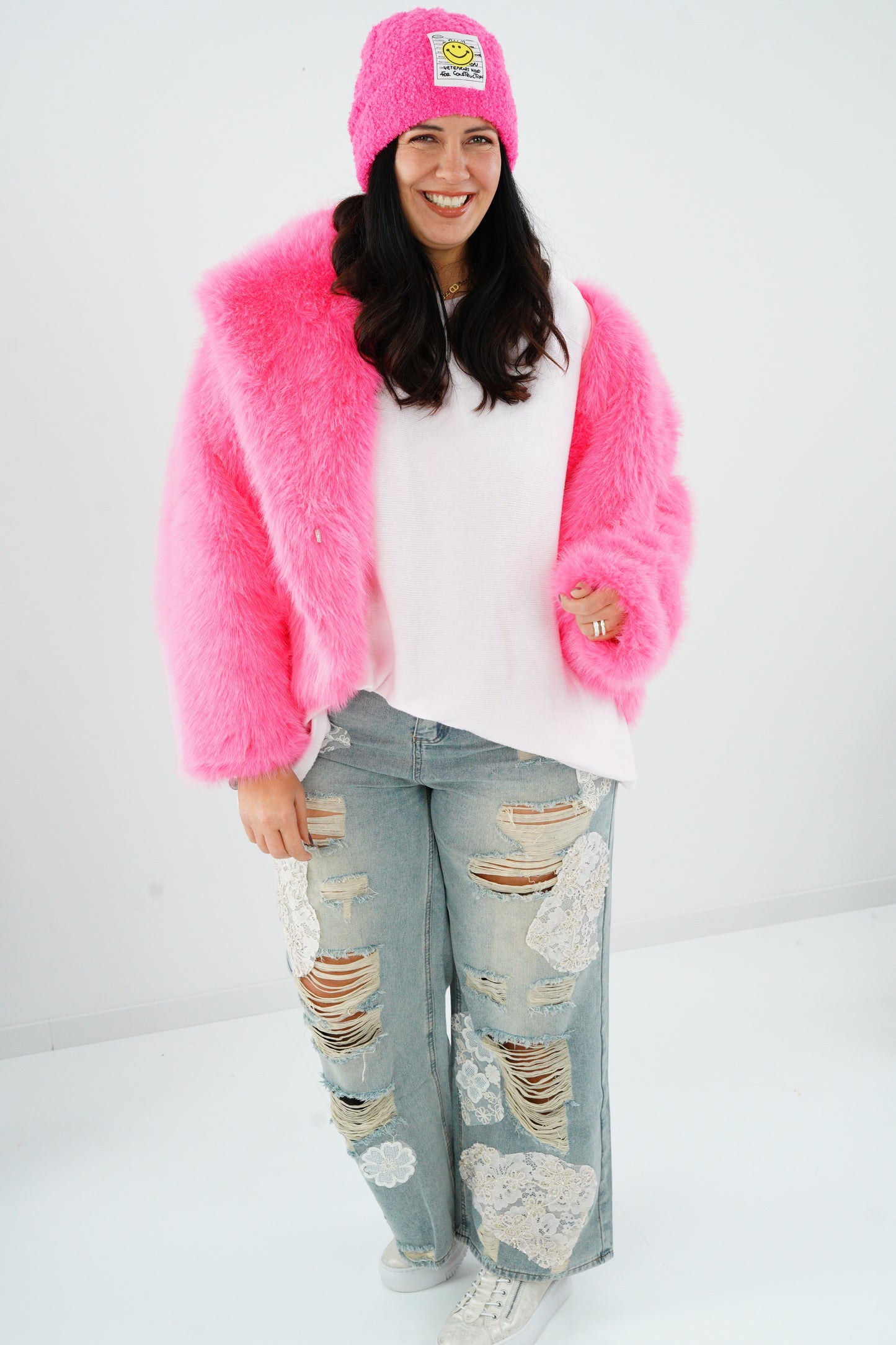 Pullover in Rose (42-48-Oversize)