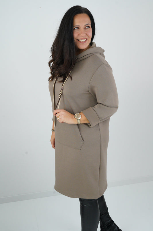 Long Sweatshirt in Taupe (40-44)