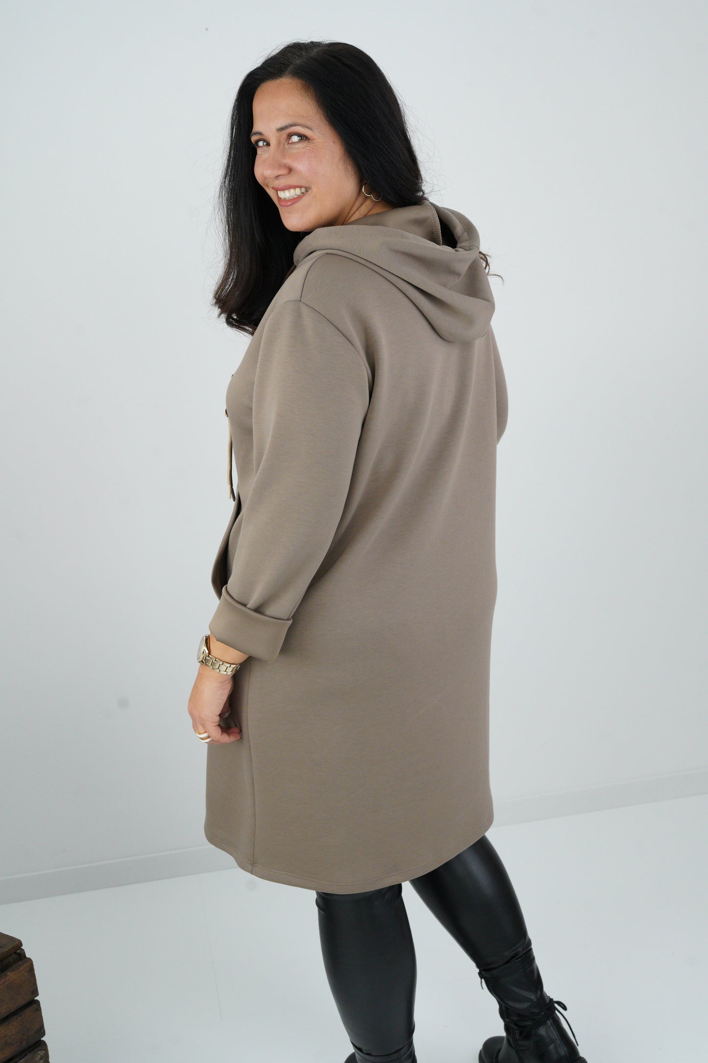 Long Sweatshirt in Taupe (40-44)