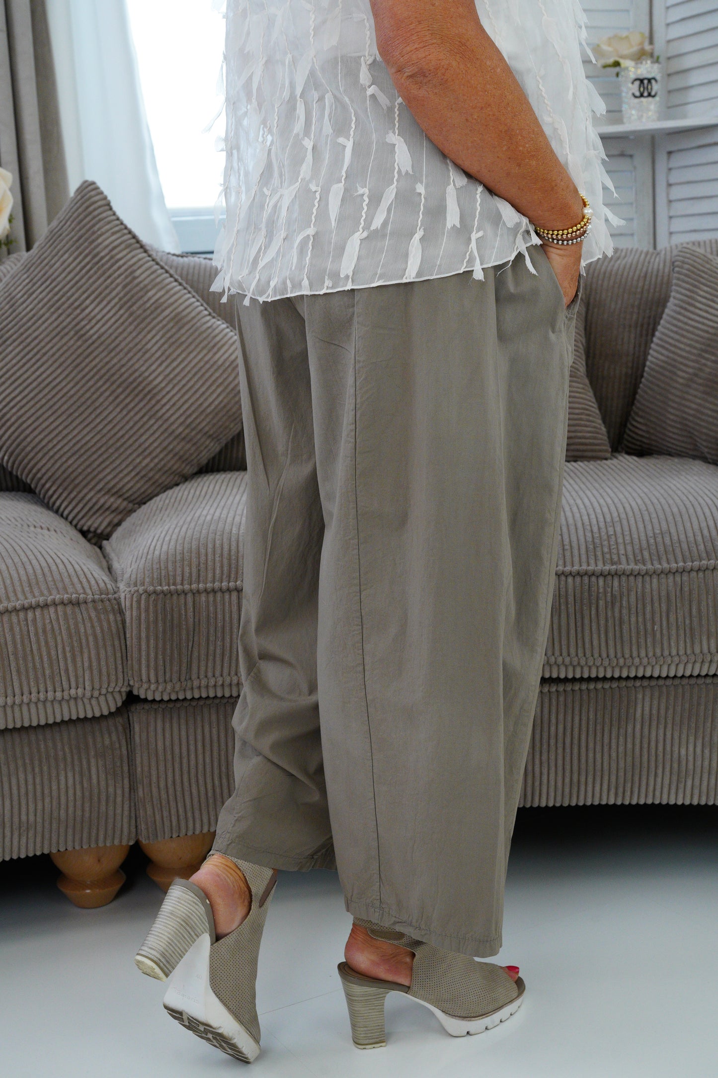 Ballonhose in Taupe (38-42)
